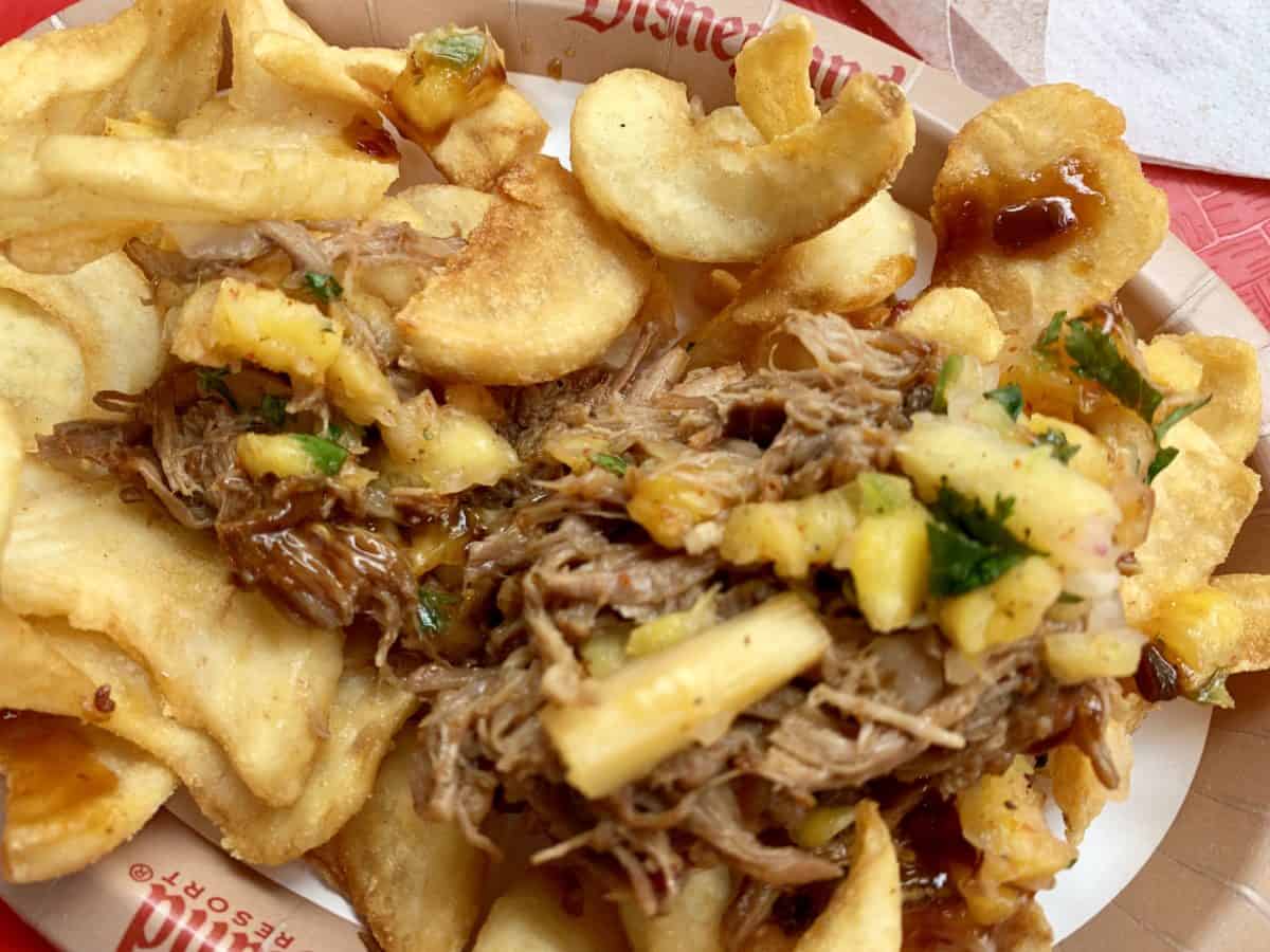 Award Wieners Seasonal Menu Items Lava Dog Lava Fries Funnel Cake Fries Disney California Adventure