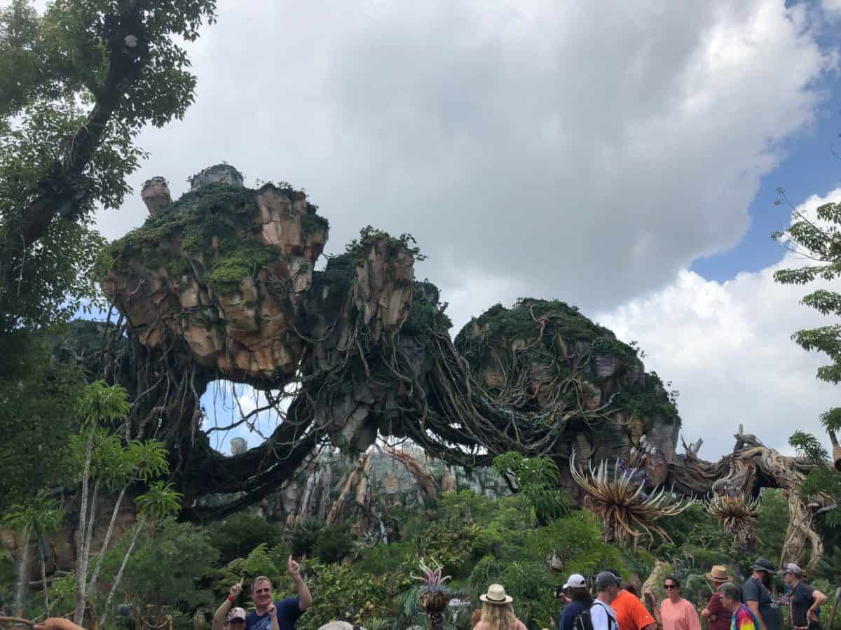 dark clouds over the floating mountains