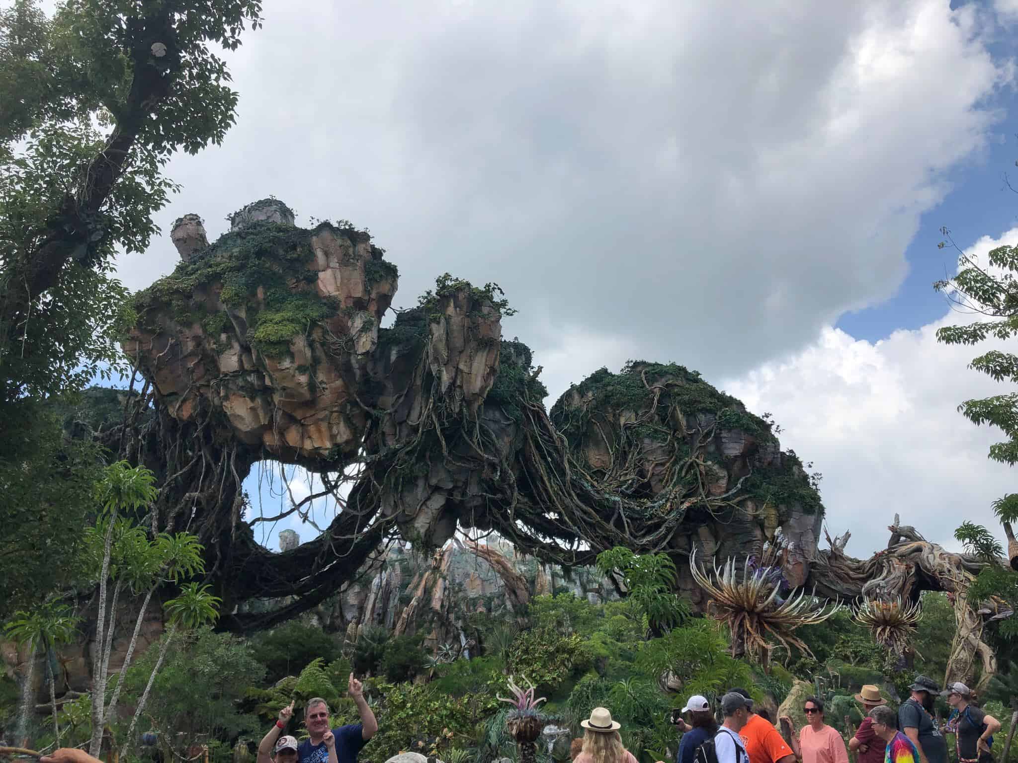 dark clouds over the floating mountains