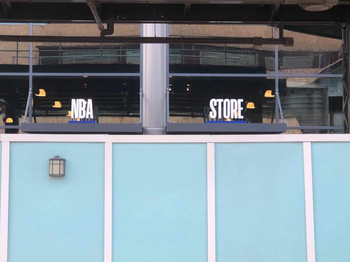 NBA Experience Store Sign