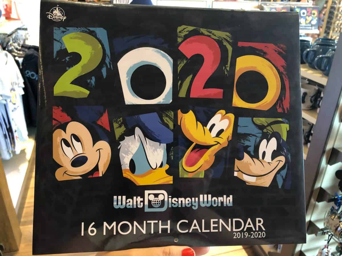 2020 Calendar for Walt Disney World, 16 month