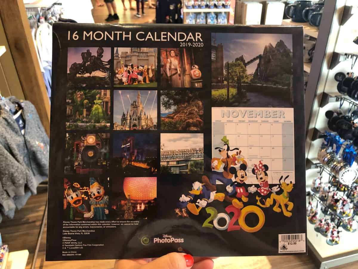 Walt Disney World 2020 Calendar 16 months