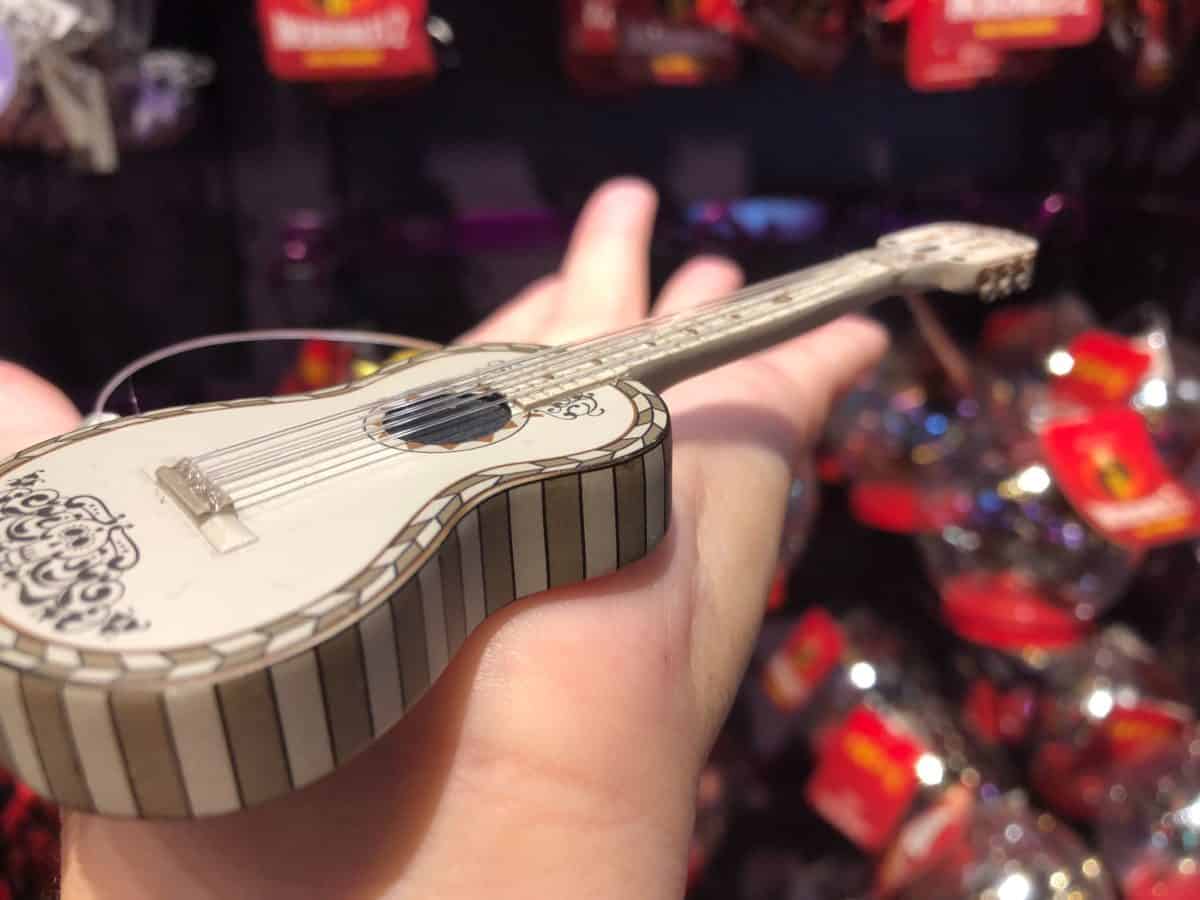 strings on coco guitar christmas ornament