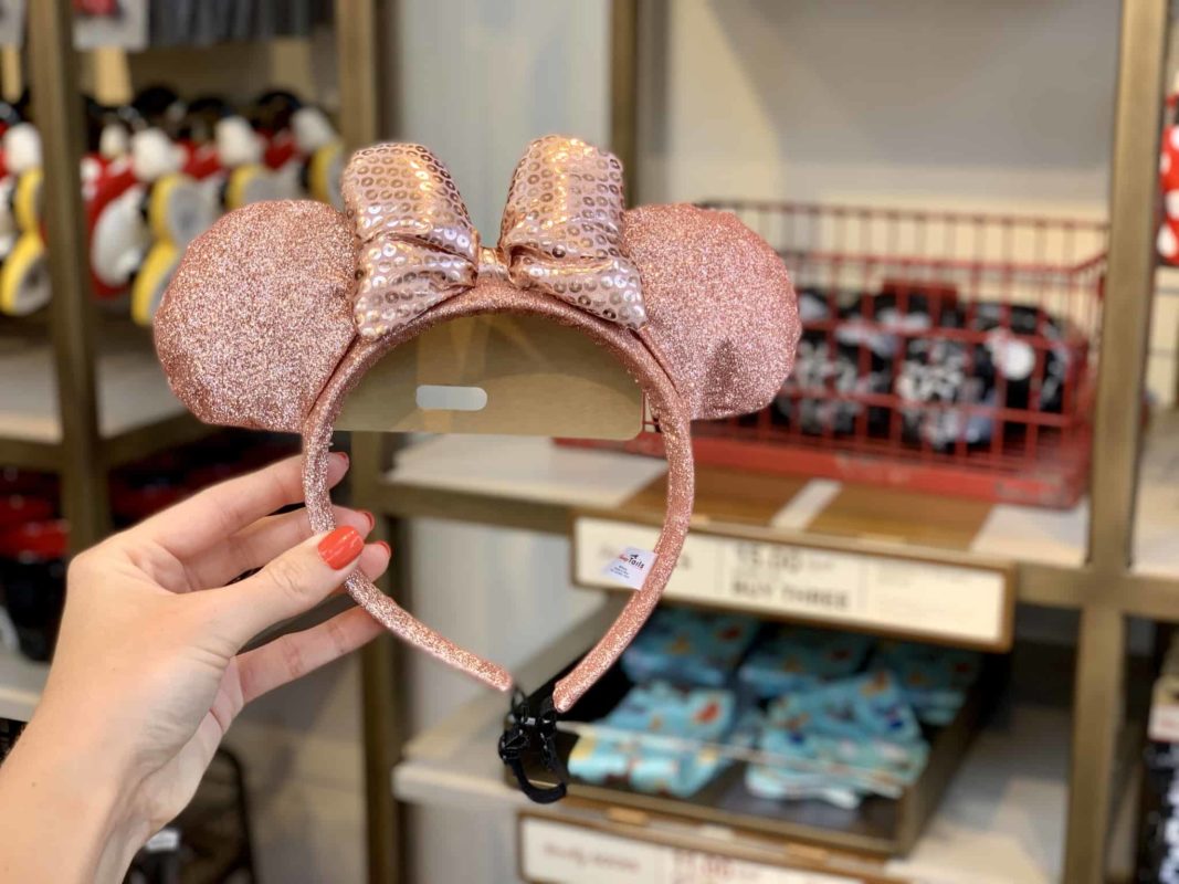 Disney Tails Rose Gold Pet Character Ears Headband Disneyland Resort
