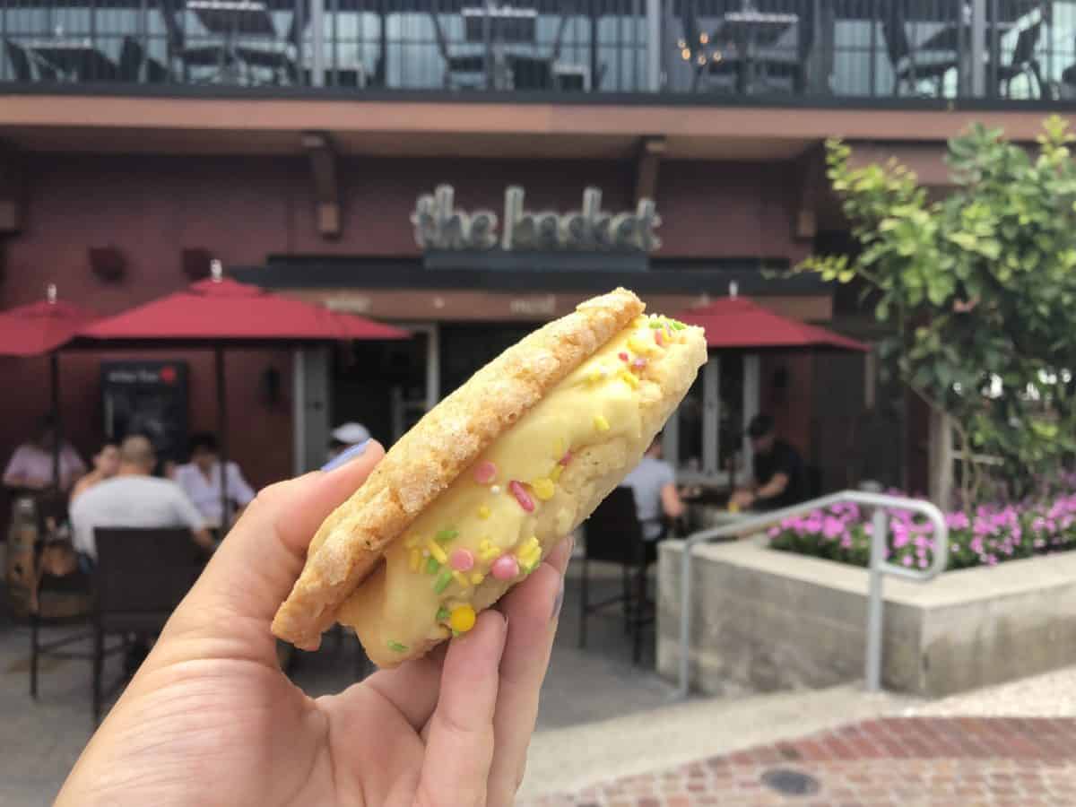 Sugar cookie ice cream sandwich