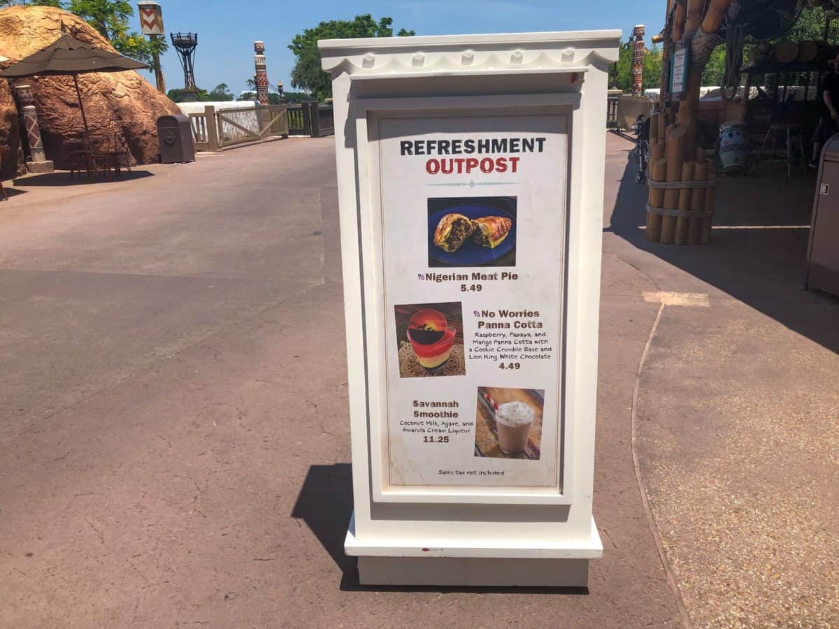 Snacks at Refreshment Outpost