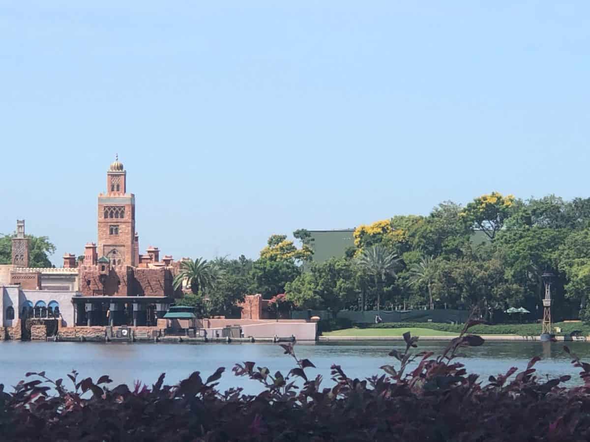 View of Go Away Green Building for Ratatouille Ride