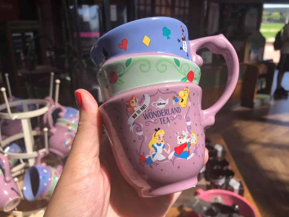 Colorful stacked Mad Tea Party Alice in Wonderland Mad Tea Party Mug