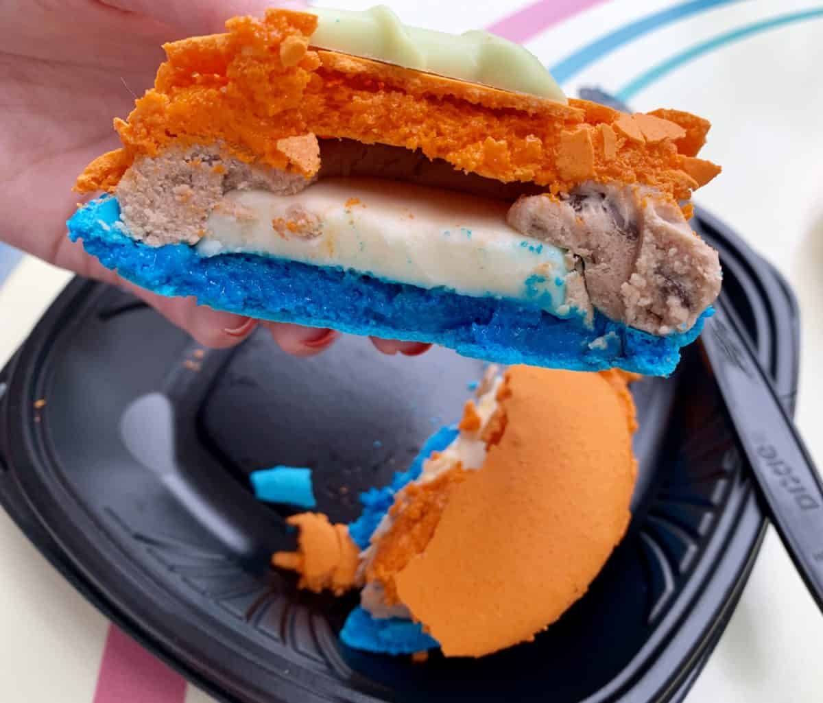 Goofy Inspired Cookies 'N Milk Macaron Jolly Holiday Bakery Disneyland Park