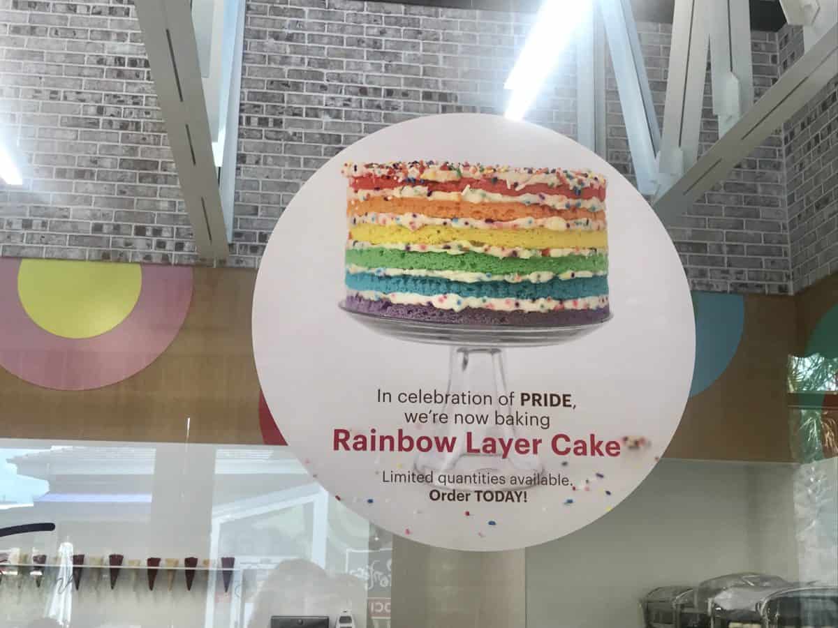 sprinkles pride rainbow cake