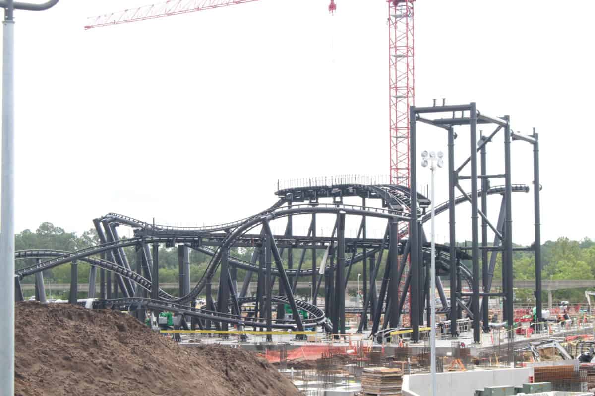 tron coaster construction