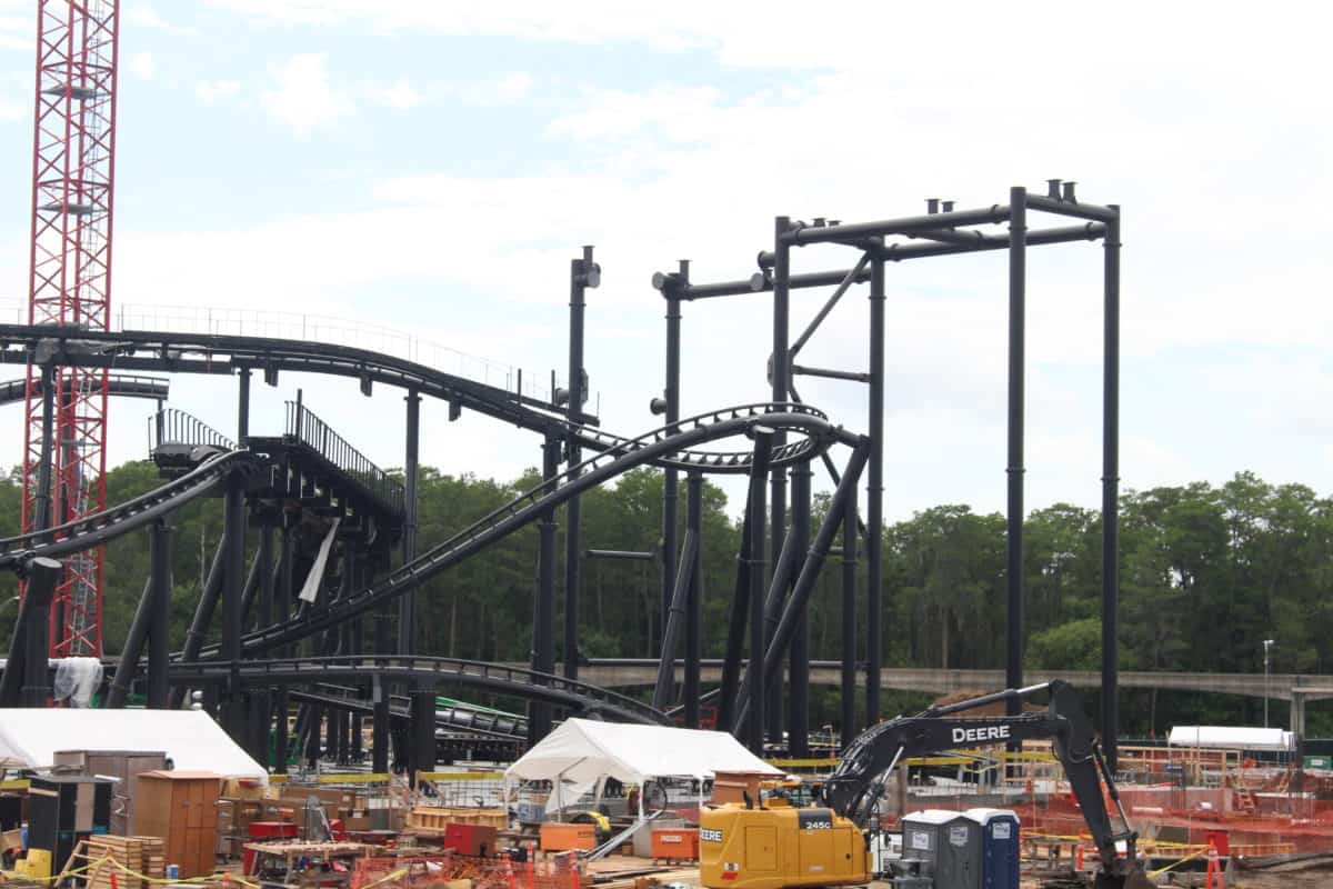 tron coaster construction