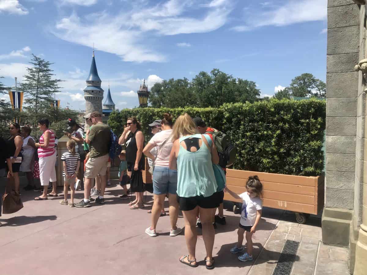 Cinderella Castle pathway widening
