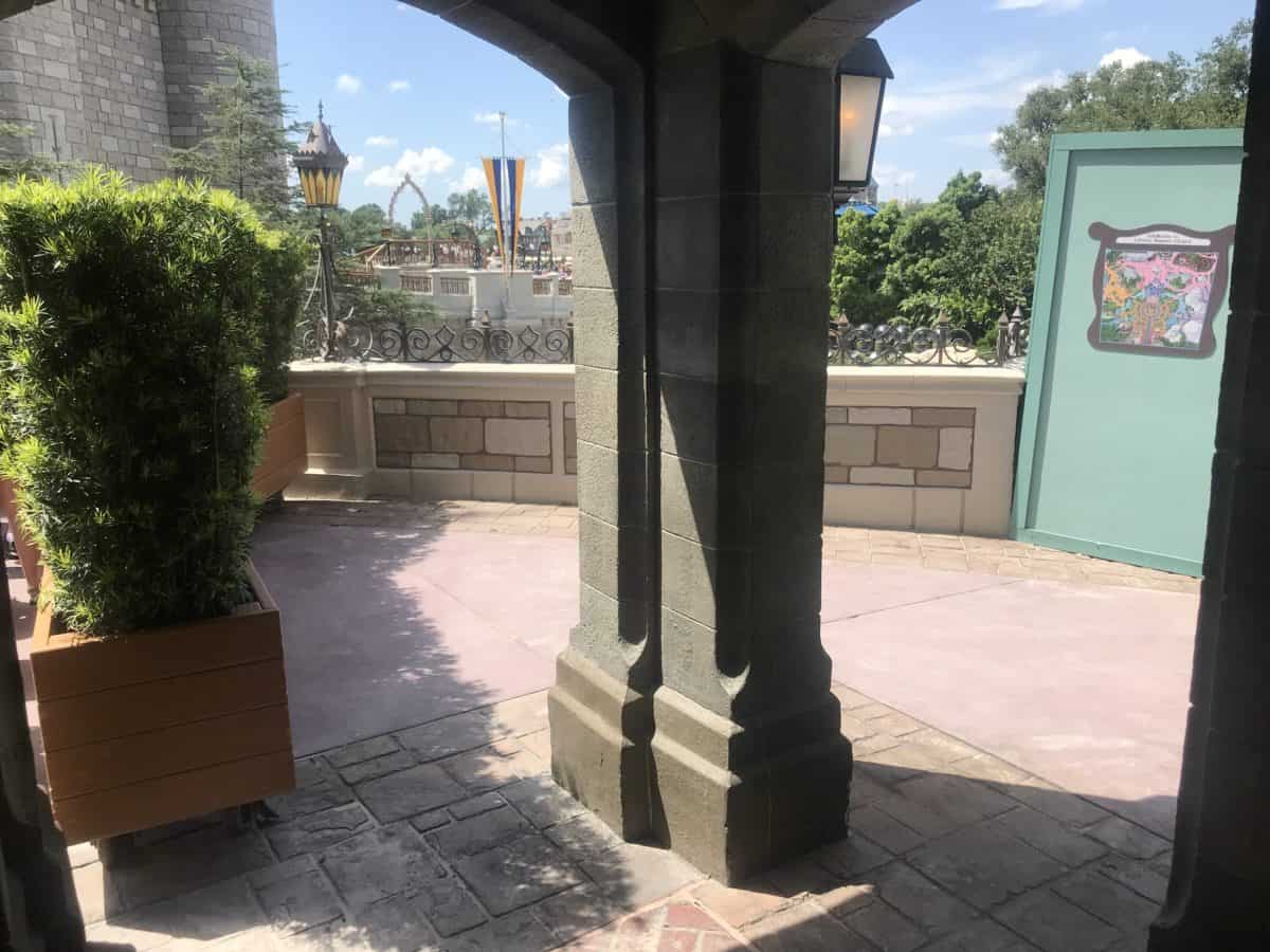 Cinderella Castle pathway widening