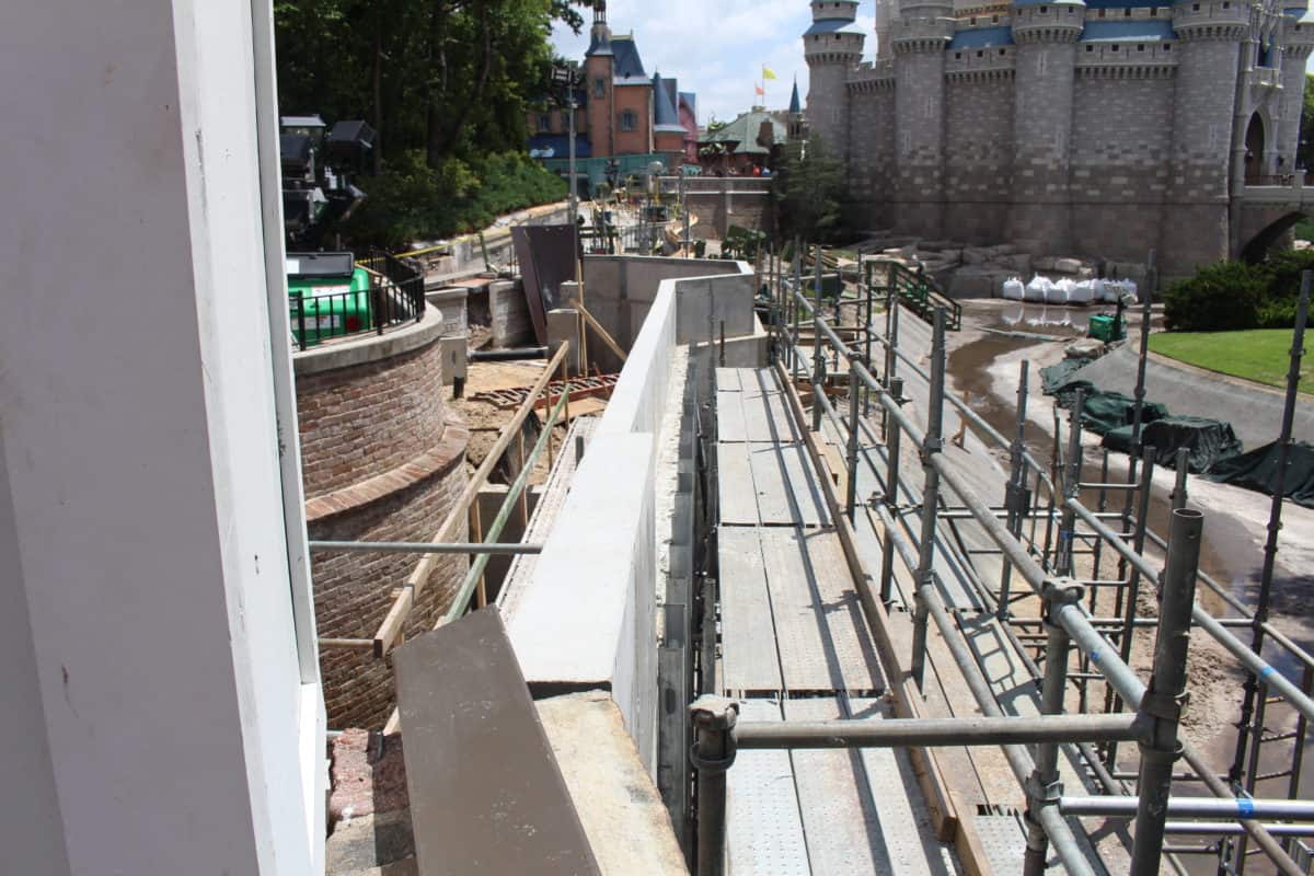Cinderella Castle pathway widening
