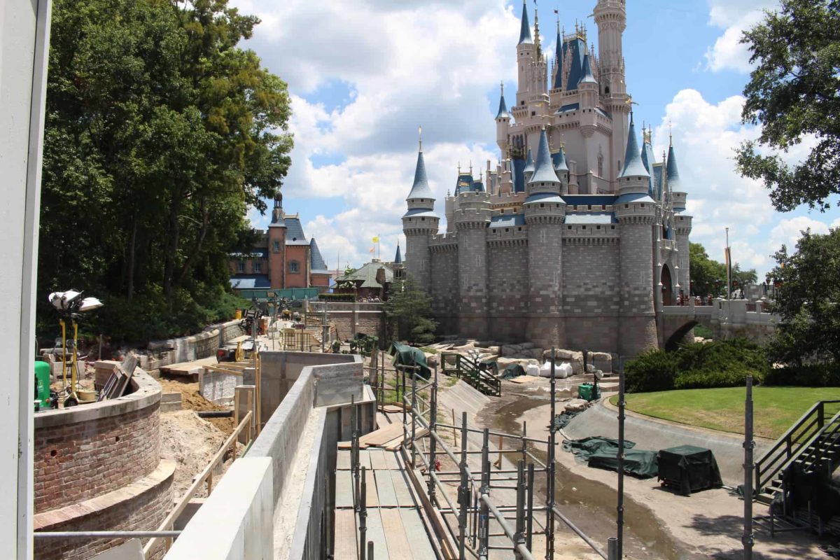 Cinderella Castle pathway widening