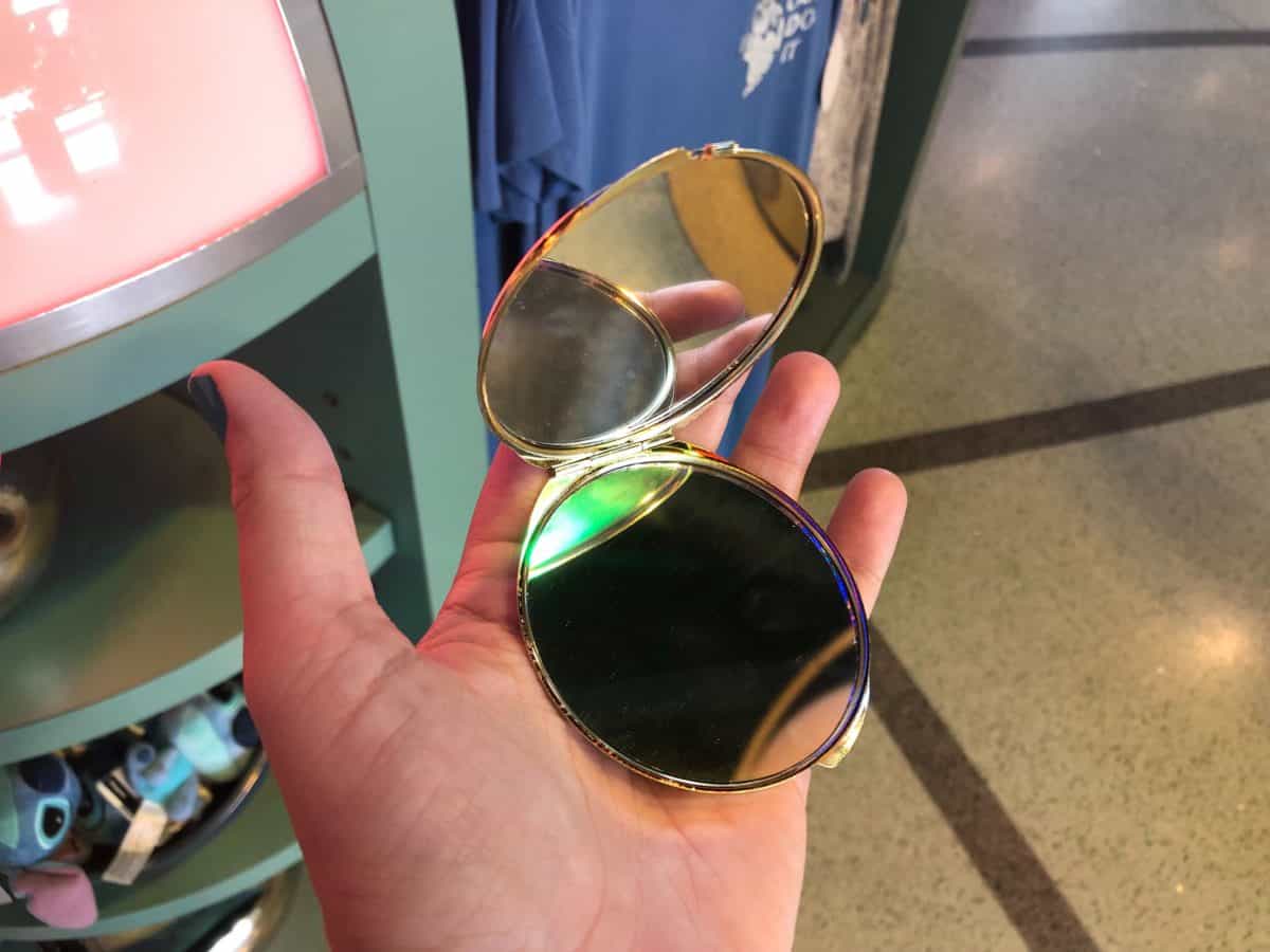 Inside of the compact mirror.