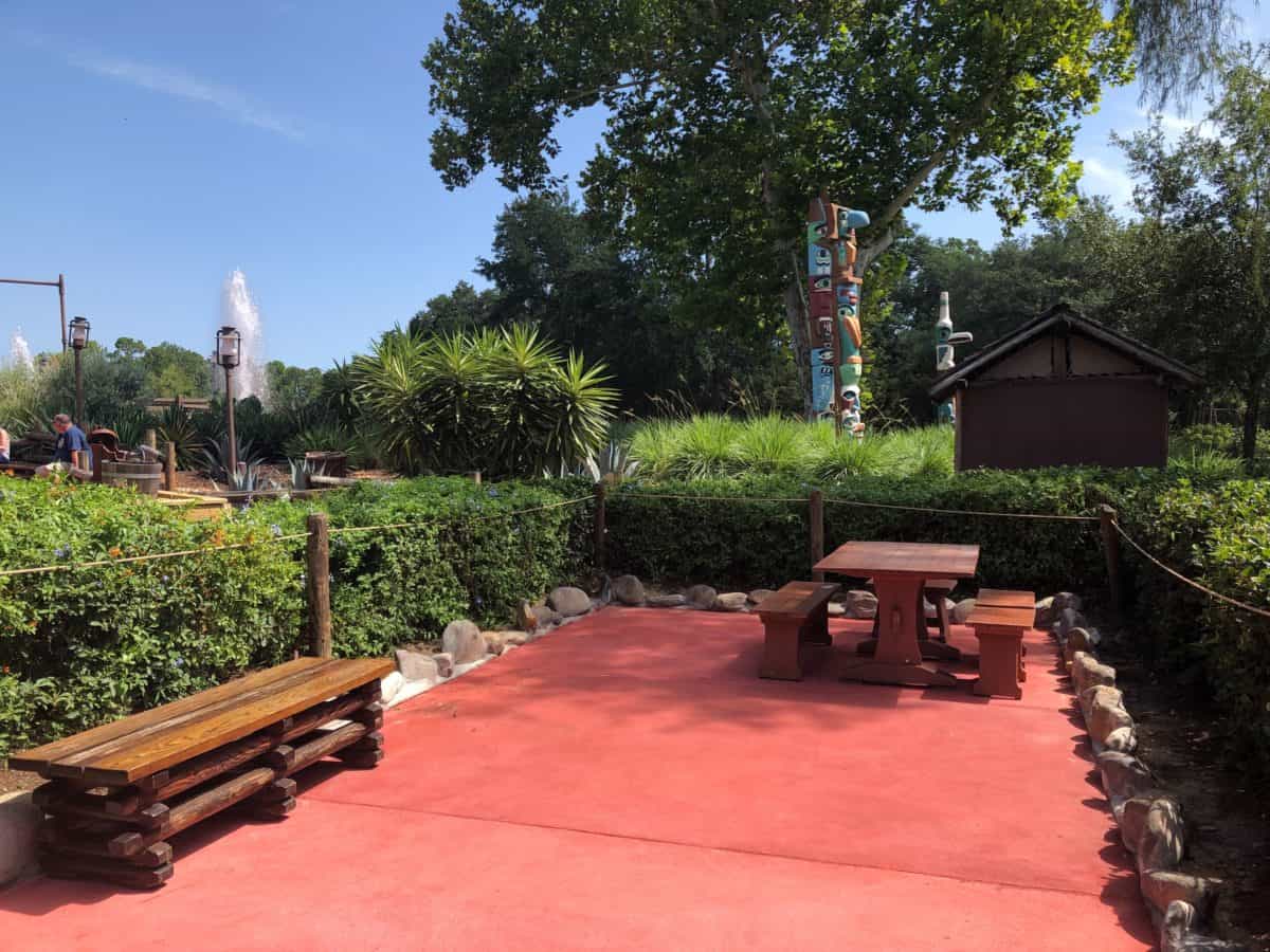 Miner's Cove Frontierland Picnic Table