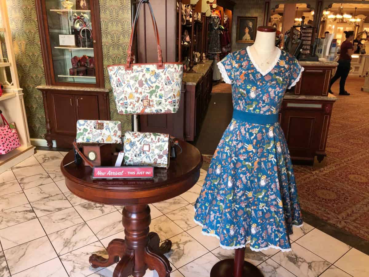 Toy Story 4 dress and dooney display