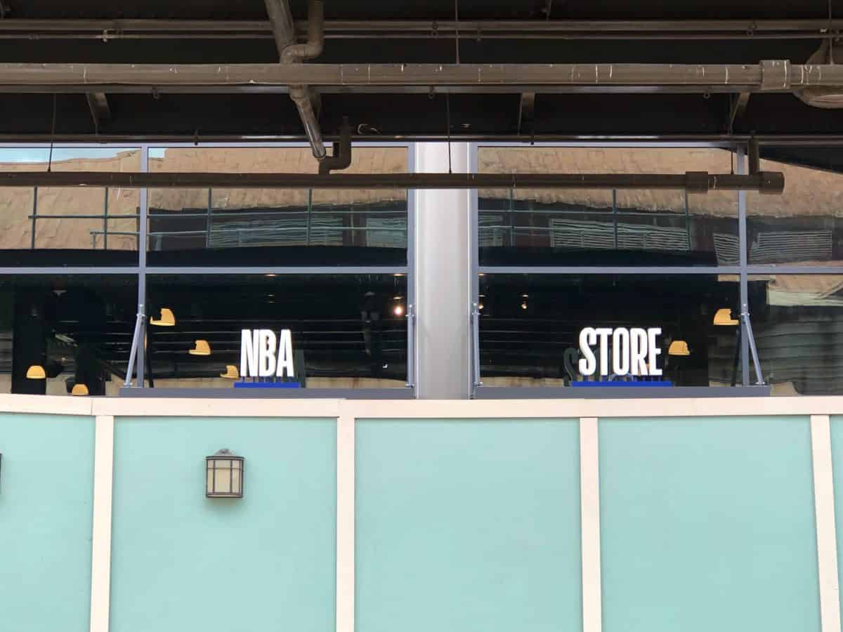 NBA Store Sign over the NBA Experience