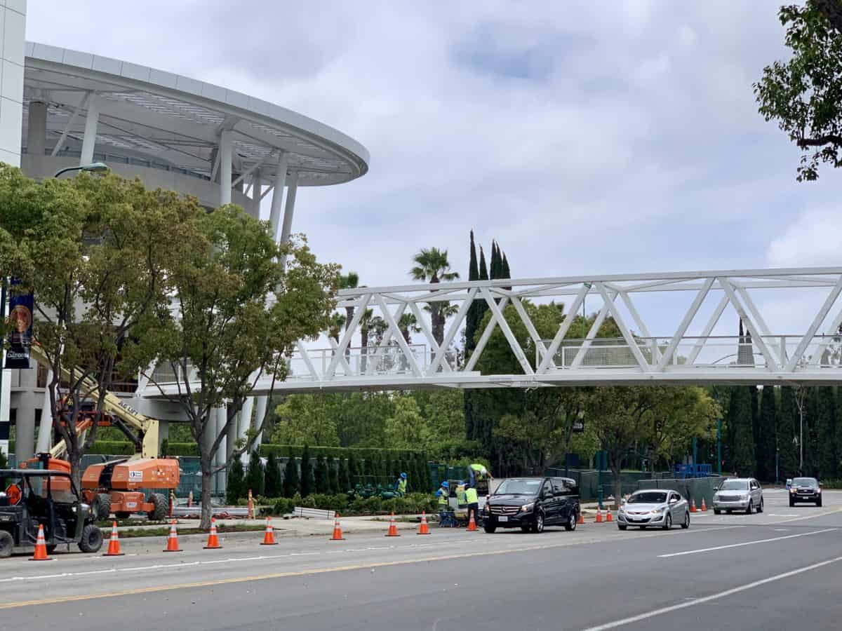 Pixar Pals Pedstrian Bridge Installation Update June 14 Disneyland Resort 