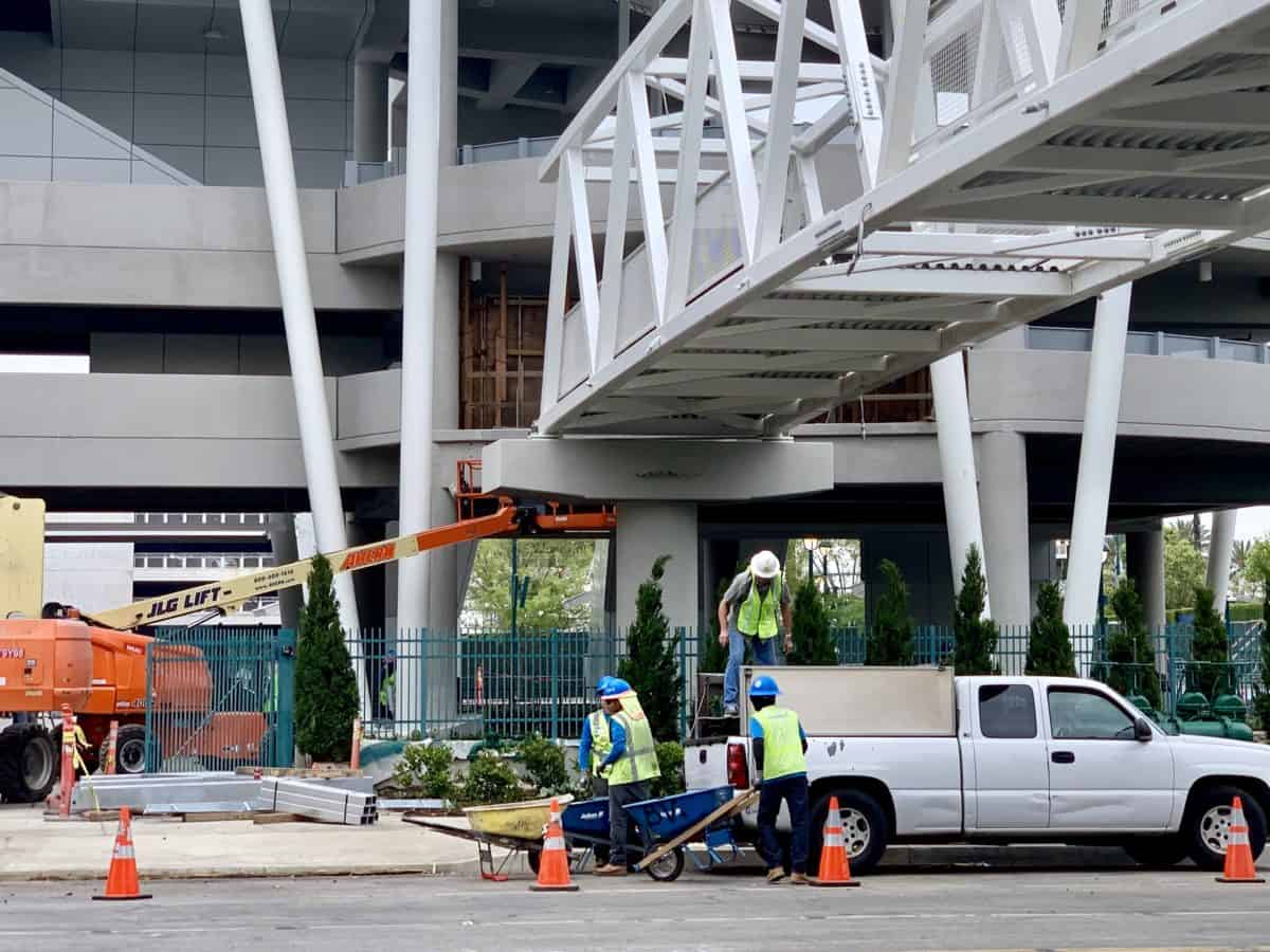 Pixar Pals Pedstrian Bridge Installation Update June 14 Disneyland Resort 