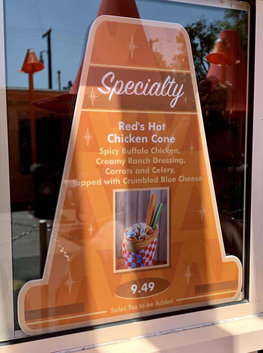 Red's Hot Chicken Cone Cozy Cone Disney California Adventure