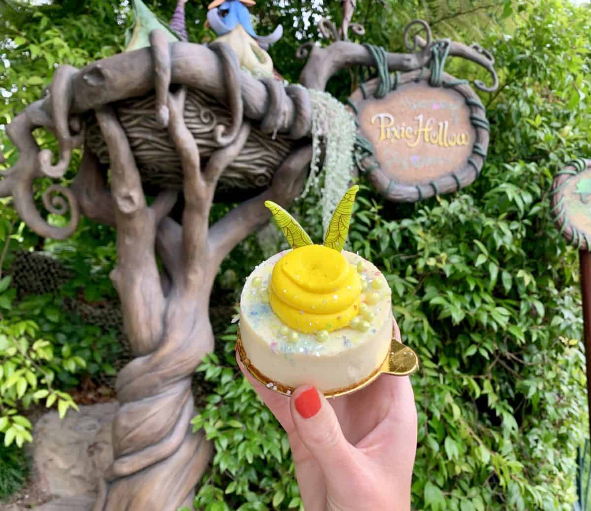 Tinker Bell Inpsired Coconut Cheesecake Jolly Holiday Bakery Disneyland Park
