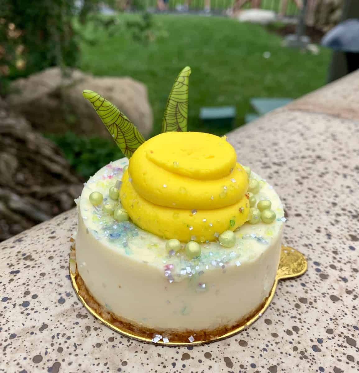 Tinker Bell Inpsired Coconut Cheesecake Jolly Holiday Bakery Disneyland Park