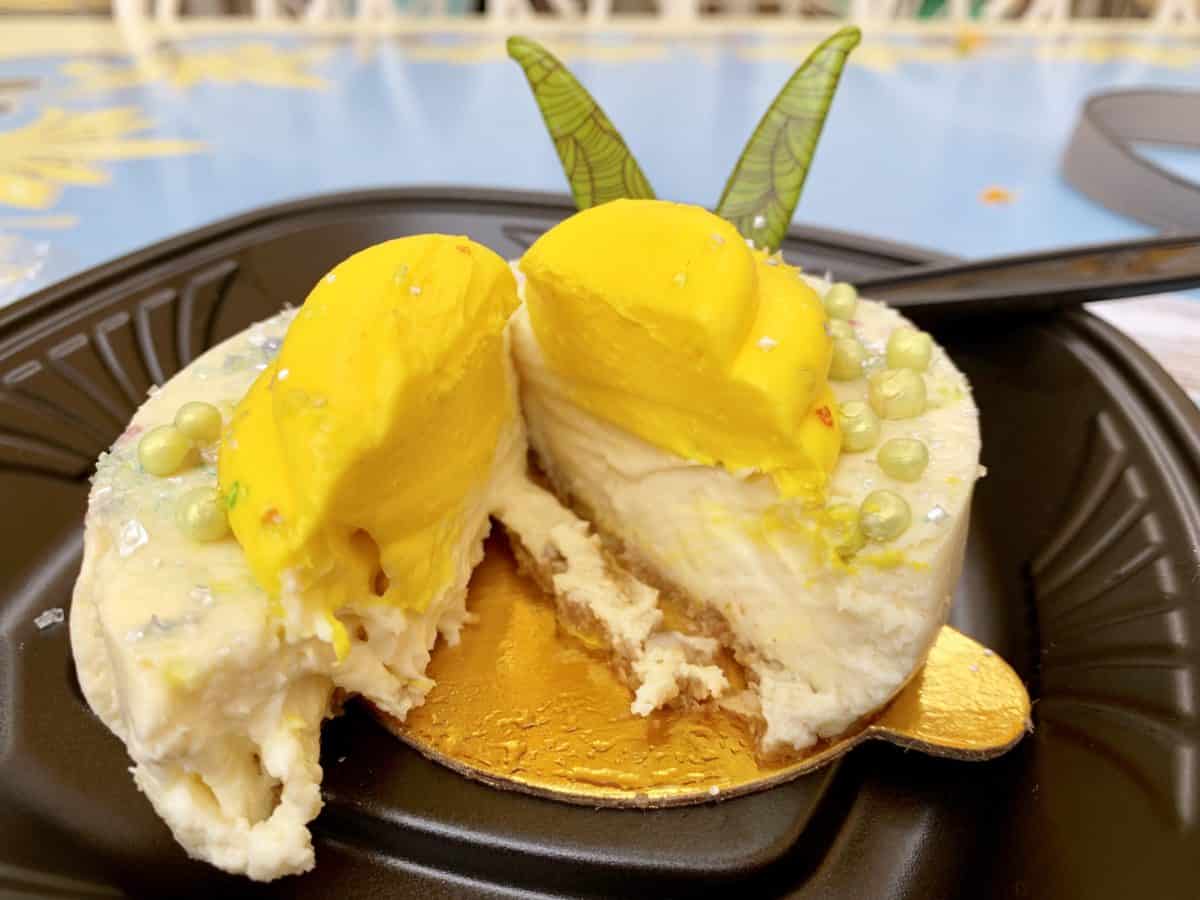 Tinker Bell Inpsired Coconut Cheesecake Jolly Holiday Bakery Disneyland Park