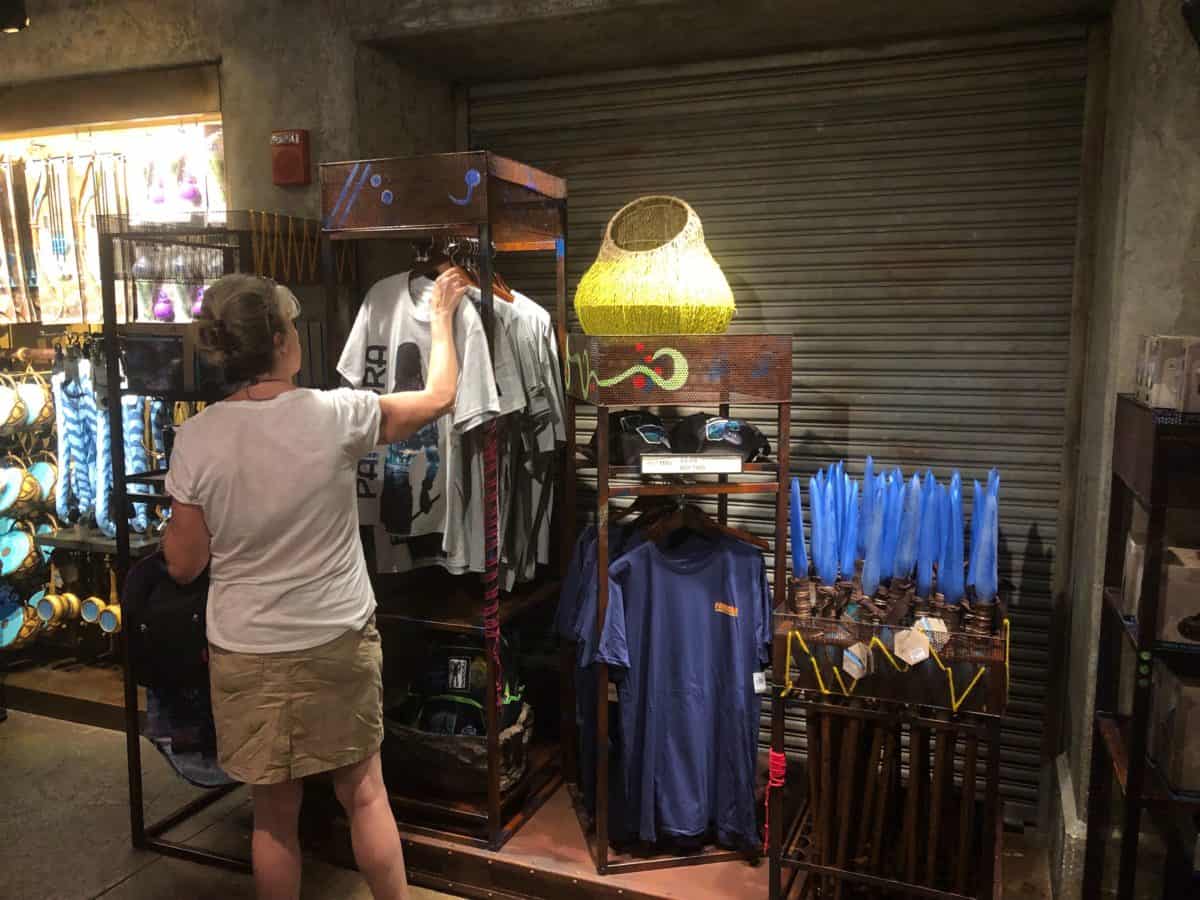 Display in Pandora with shirts
