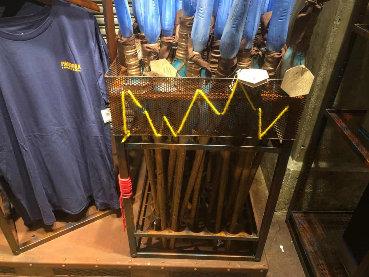 details on display shelf at Windtraders