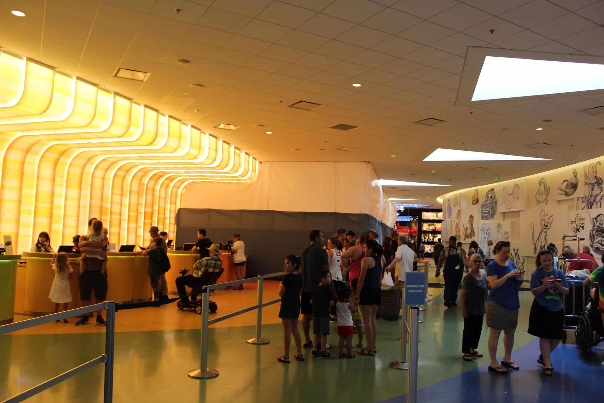 art of animation resort lobby construction update construction refurbishment