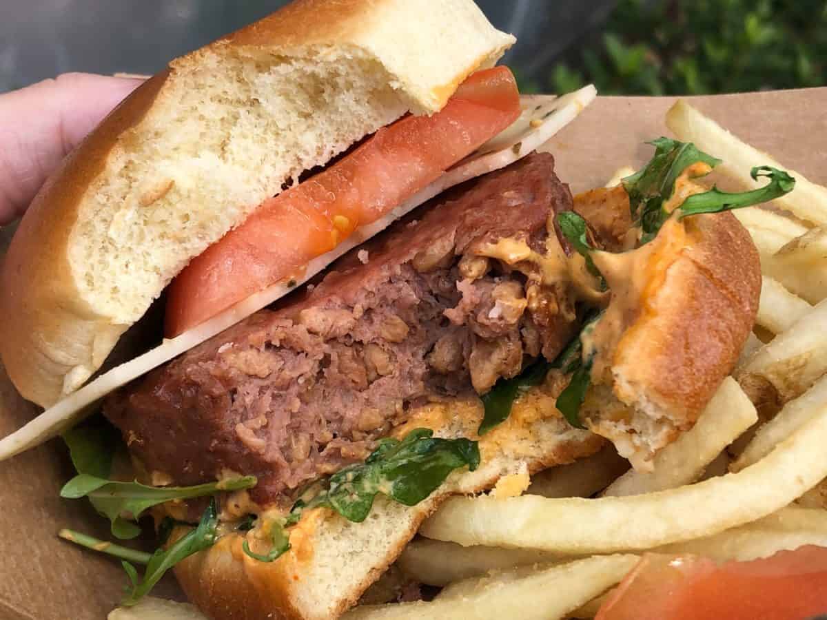 restaurantosaurus animal kingdom new plant based southwest burger salad june 2019