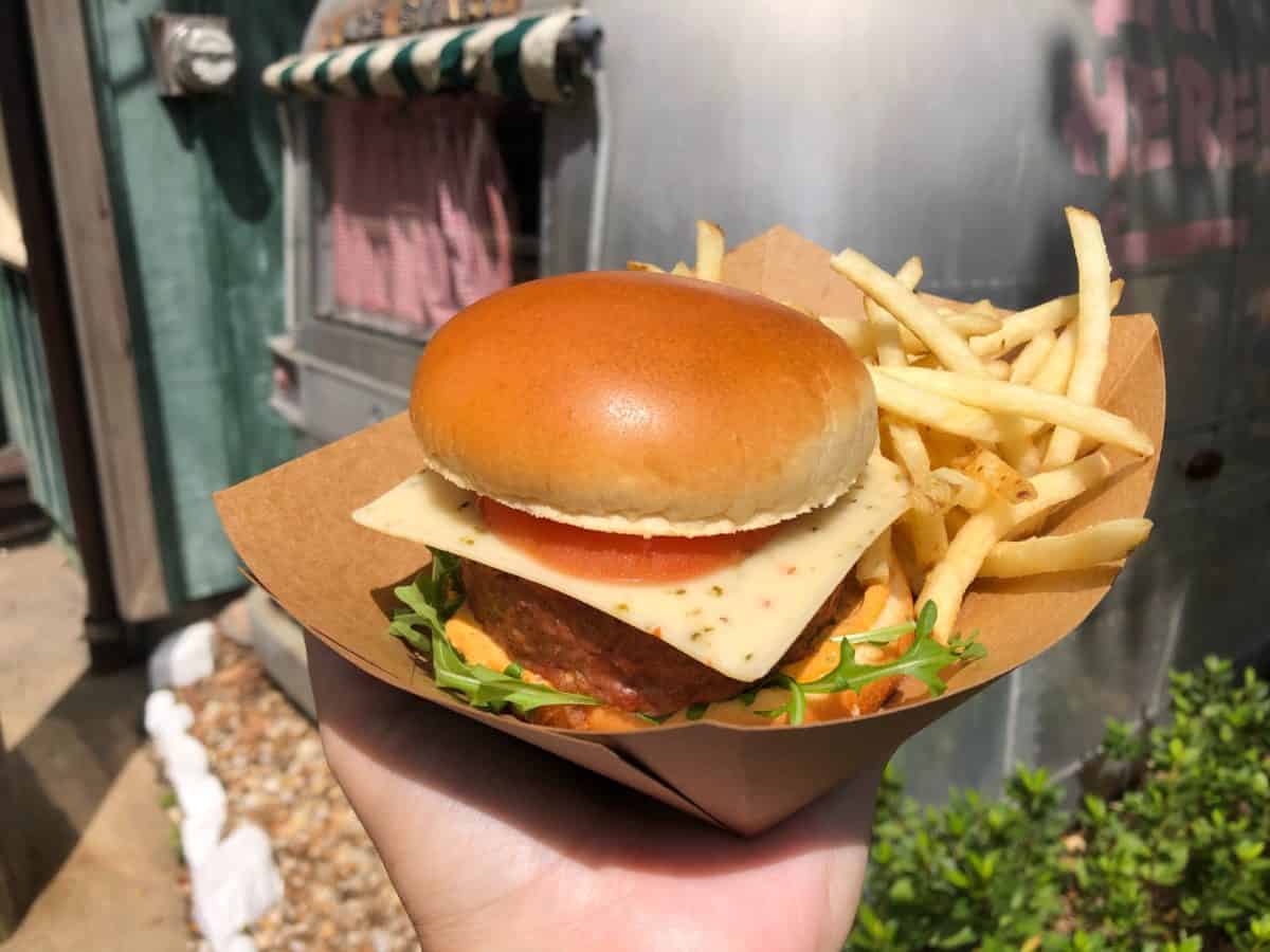restaurantosaurus animal kingdom new plant based southwest burger salad june 2019