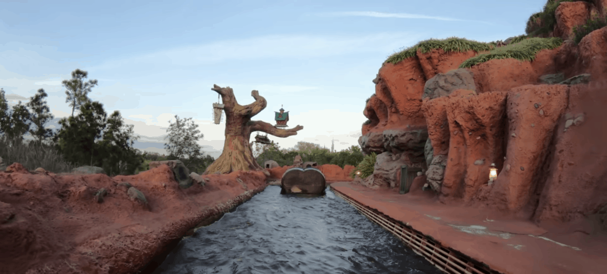 Splash Mountain Fireworks View