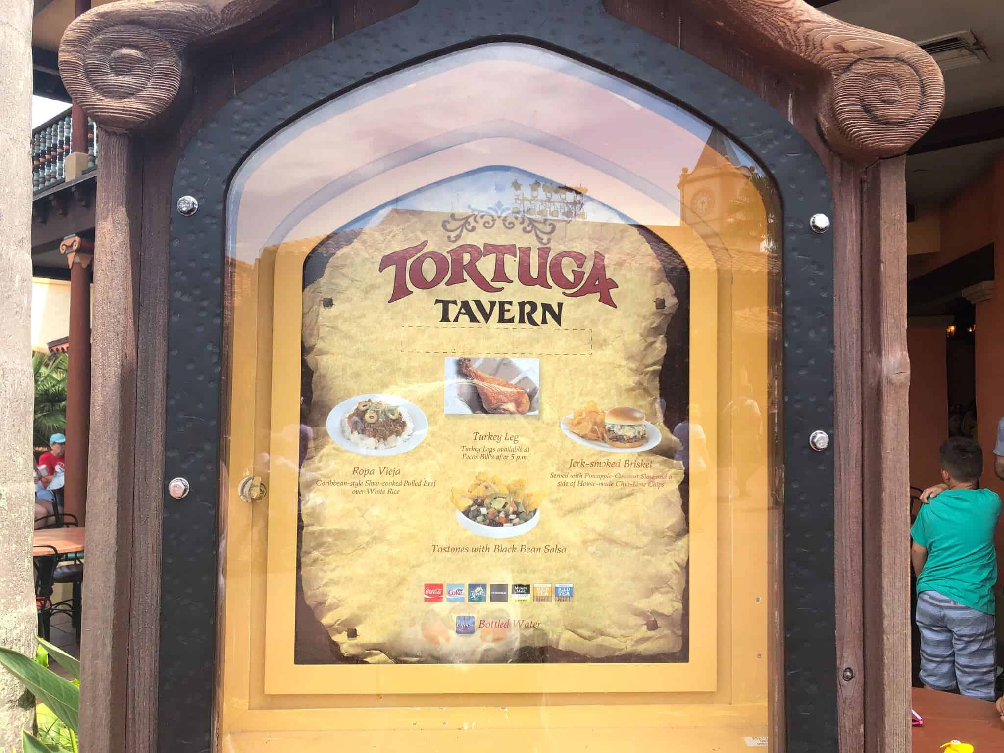 Tortuga Tavern New Menu Outside