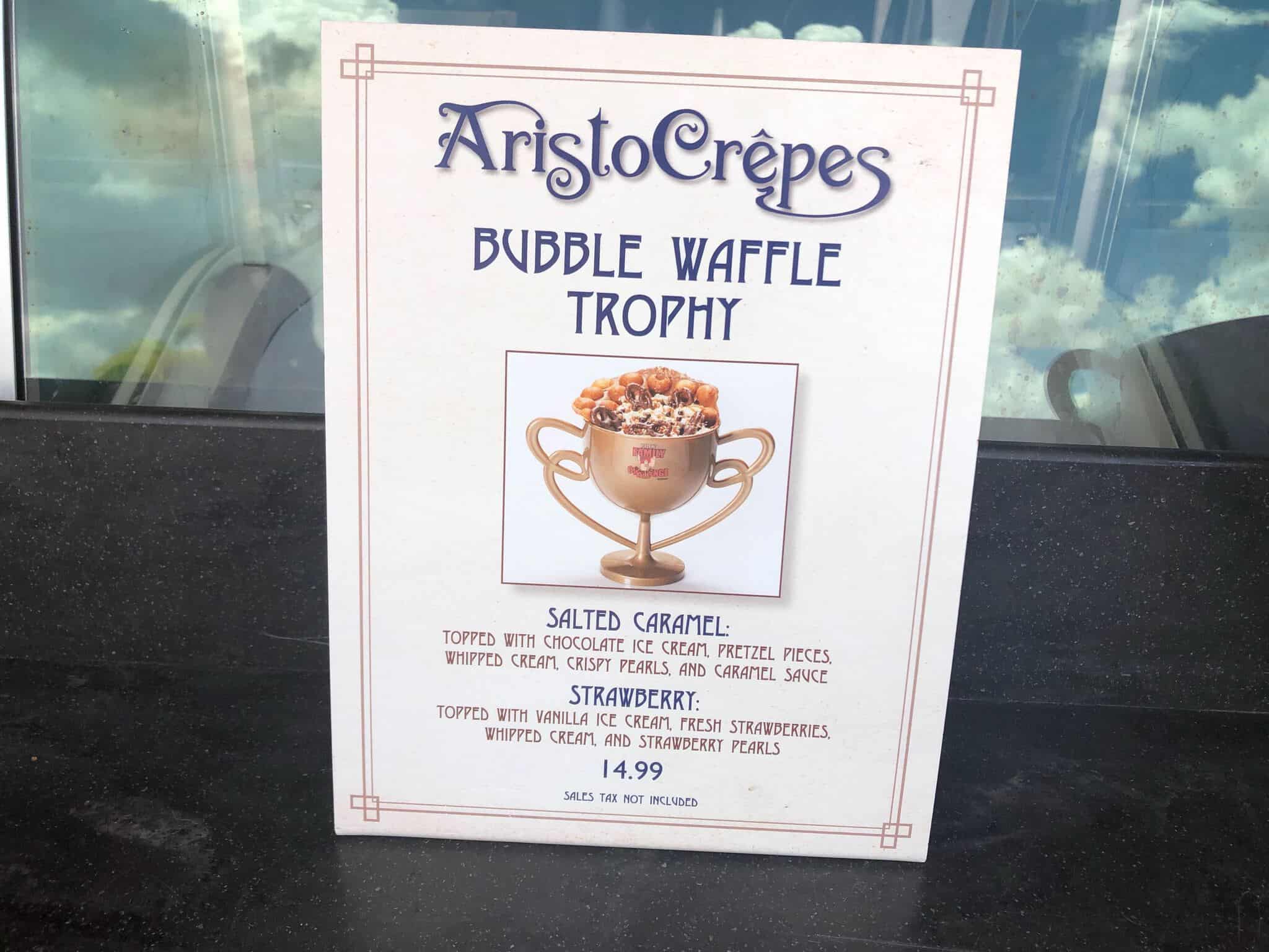 Bubble Waffle Sign