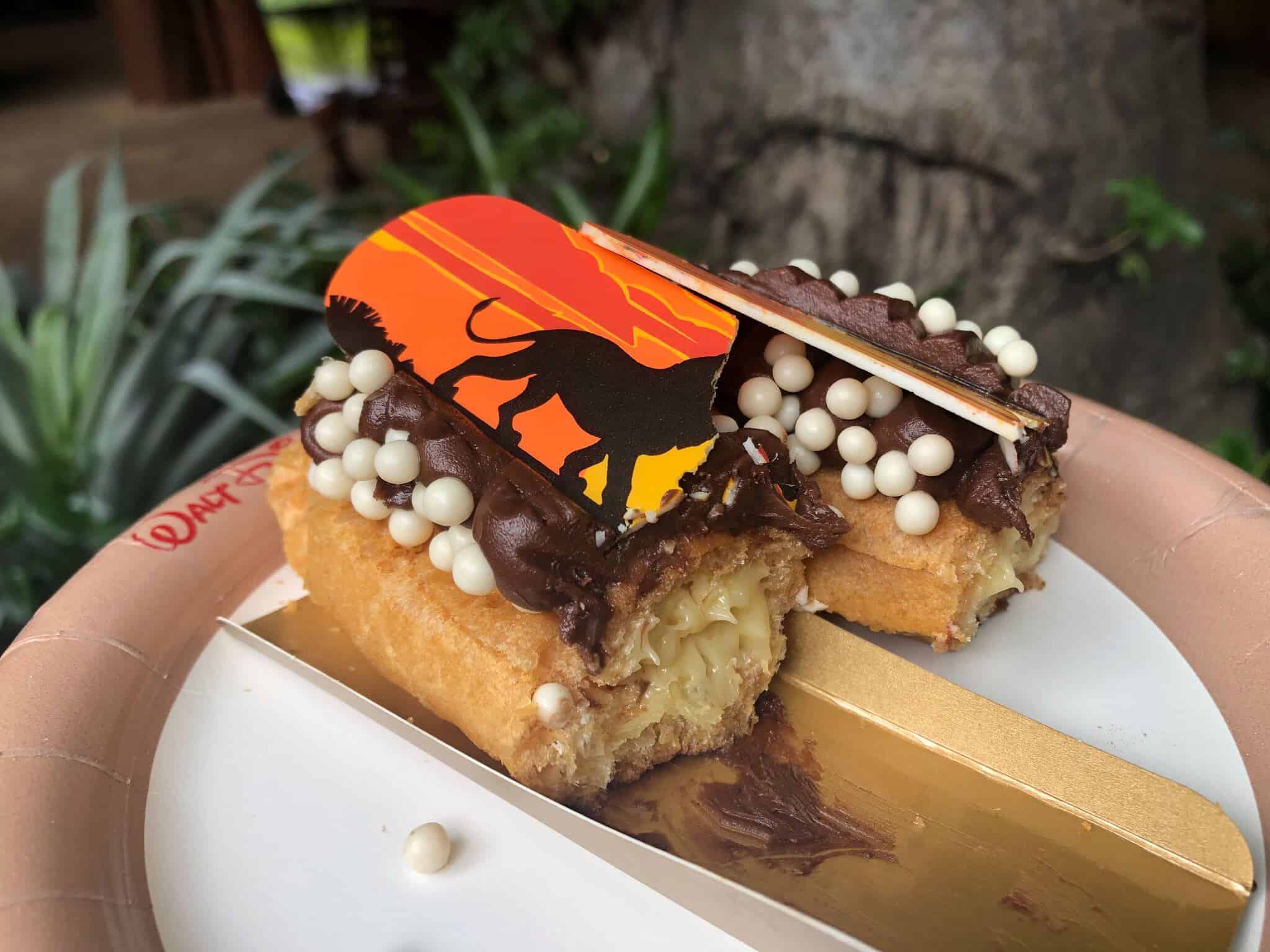 chocolate frosted caramel Lion King eclai