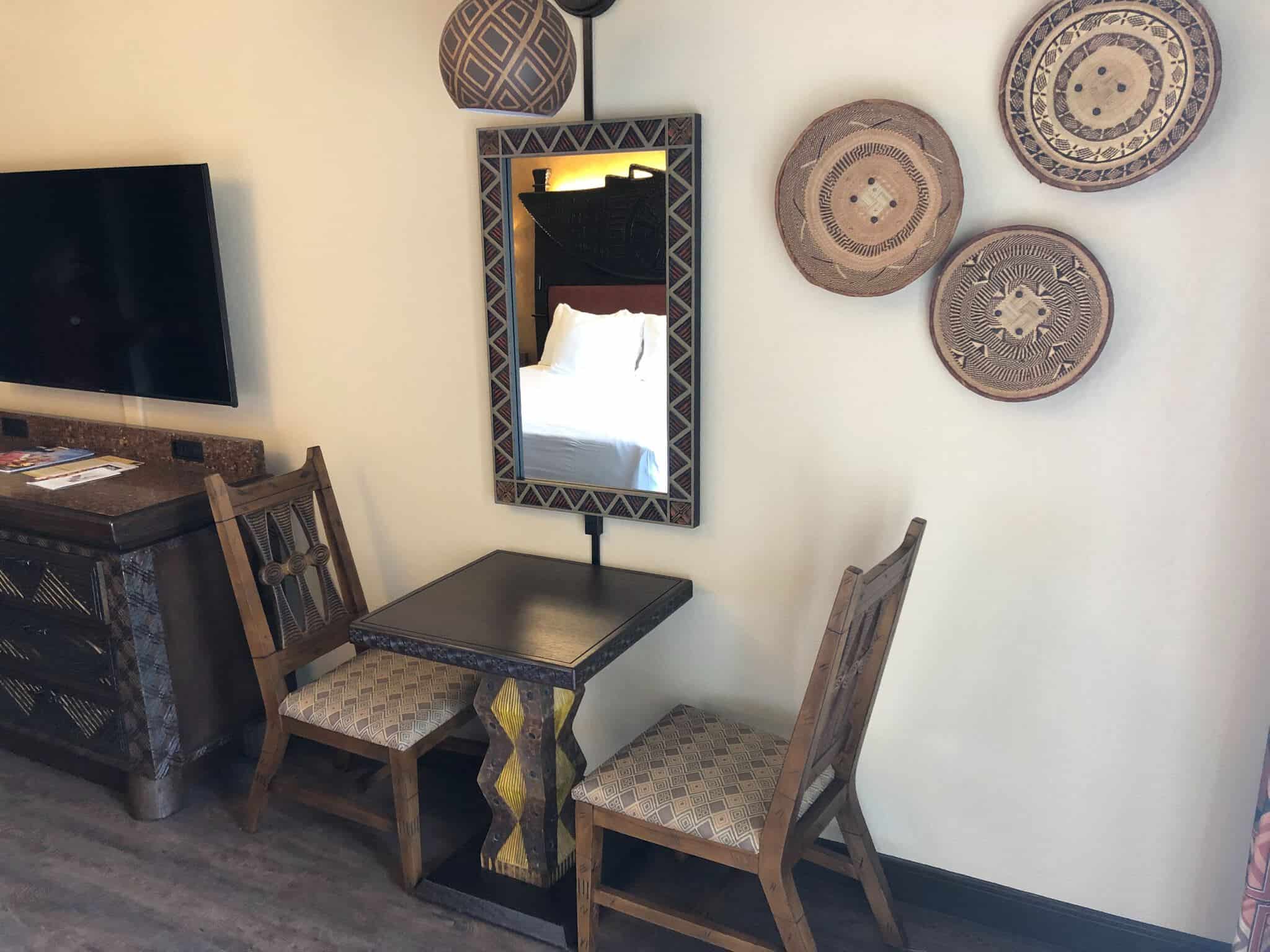 table and chairs