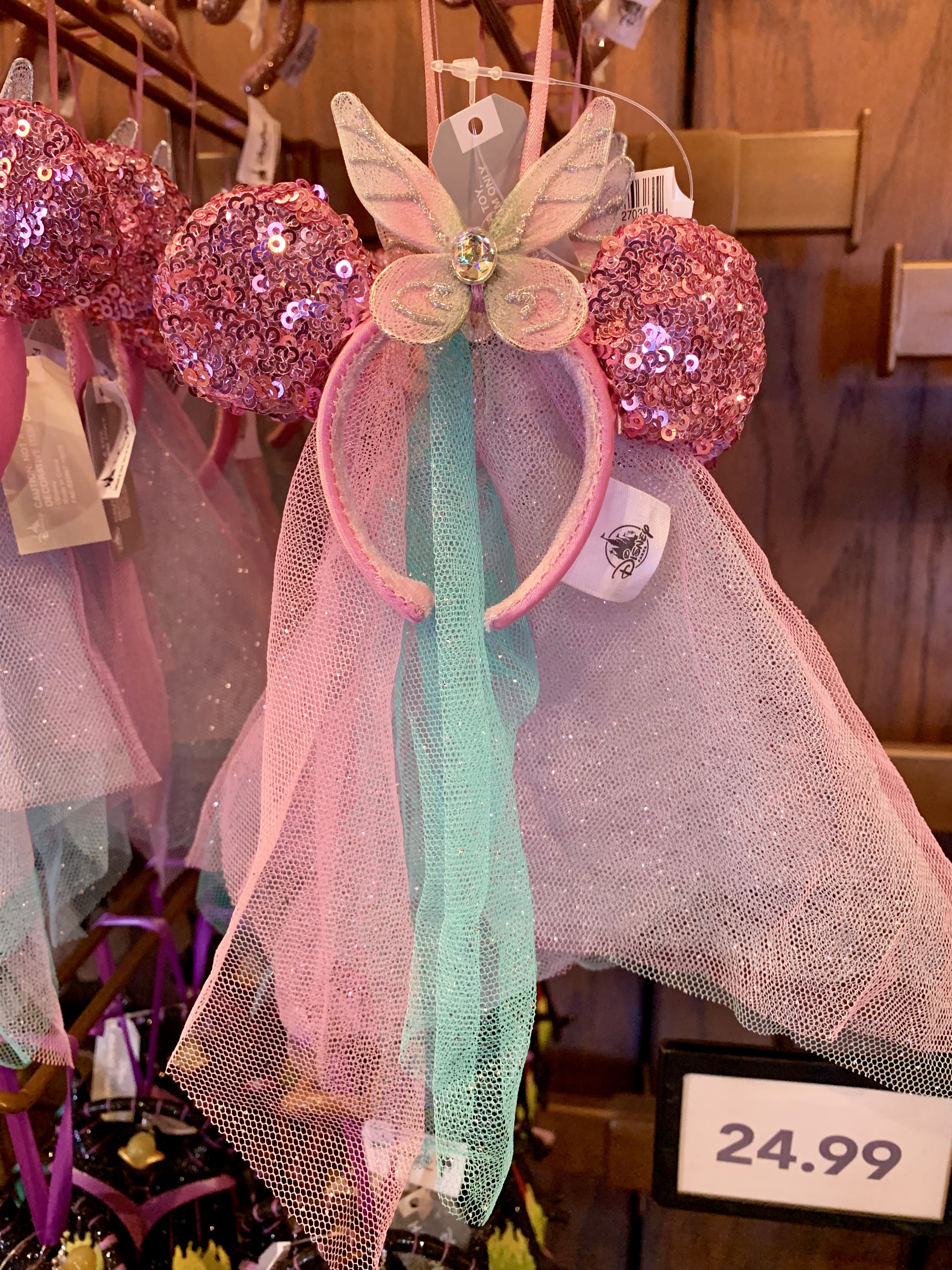 Disney Minnie Ear Headband Ornaments Disneyland Resort