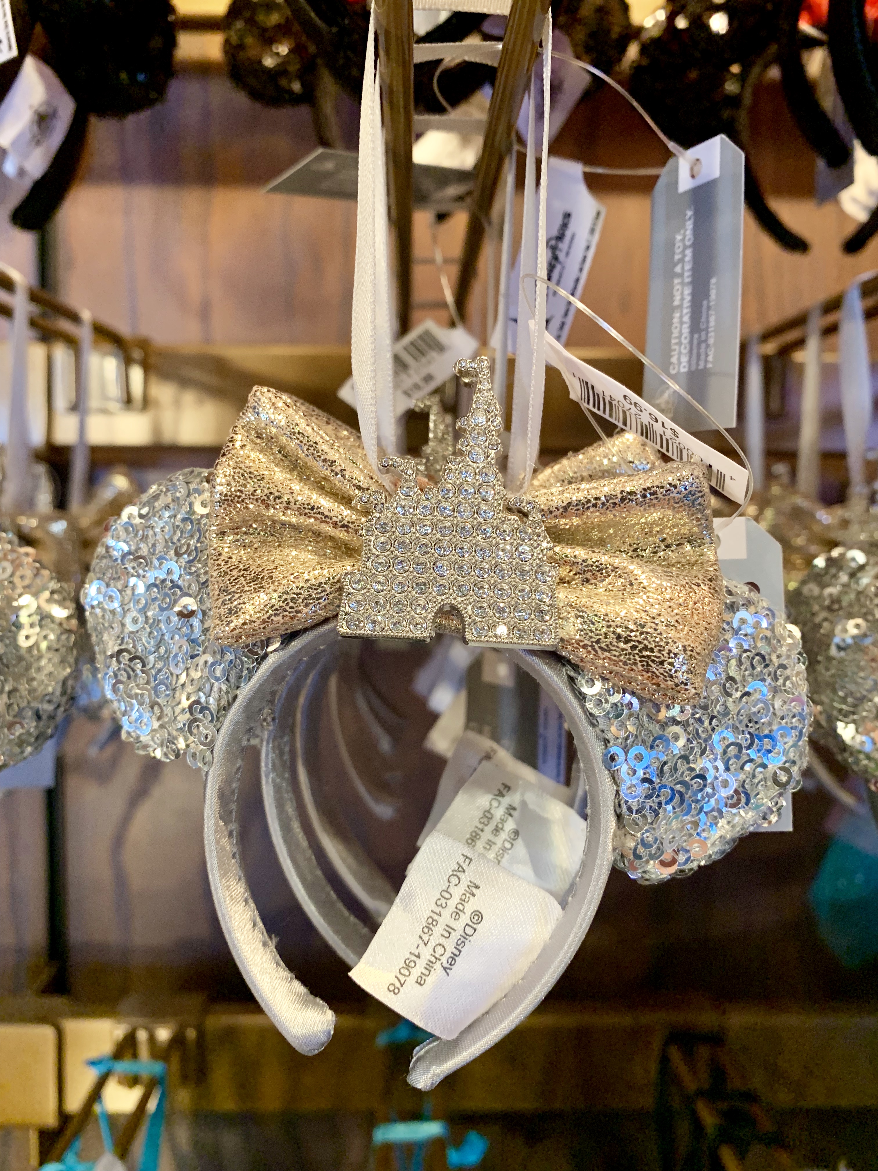Disney Minnie Ear Headband Ornaments Disneyland Resort