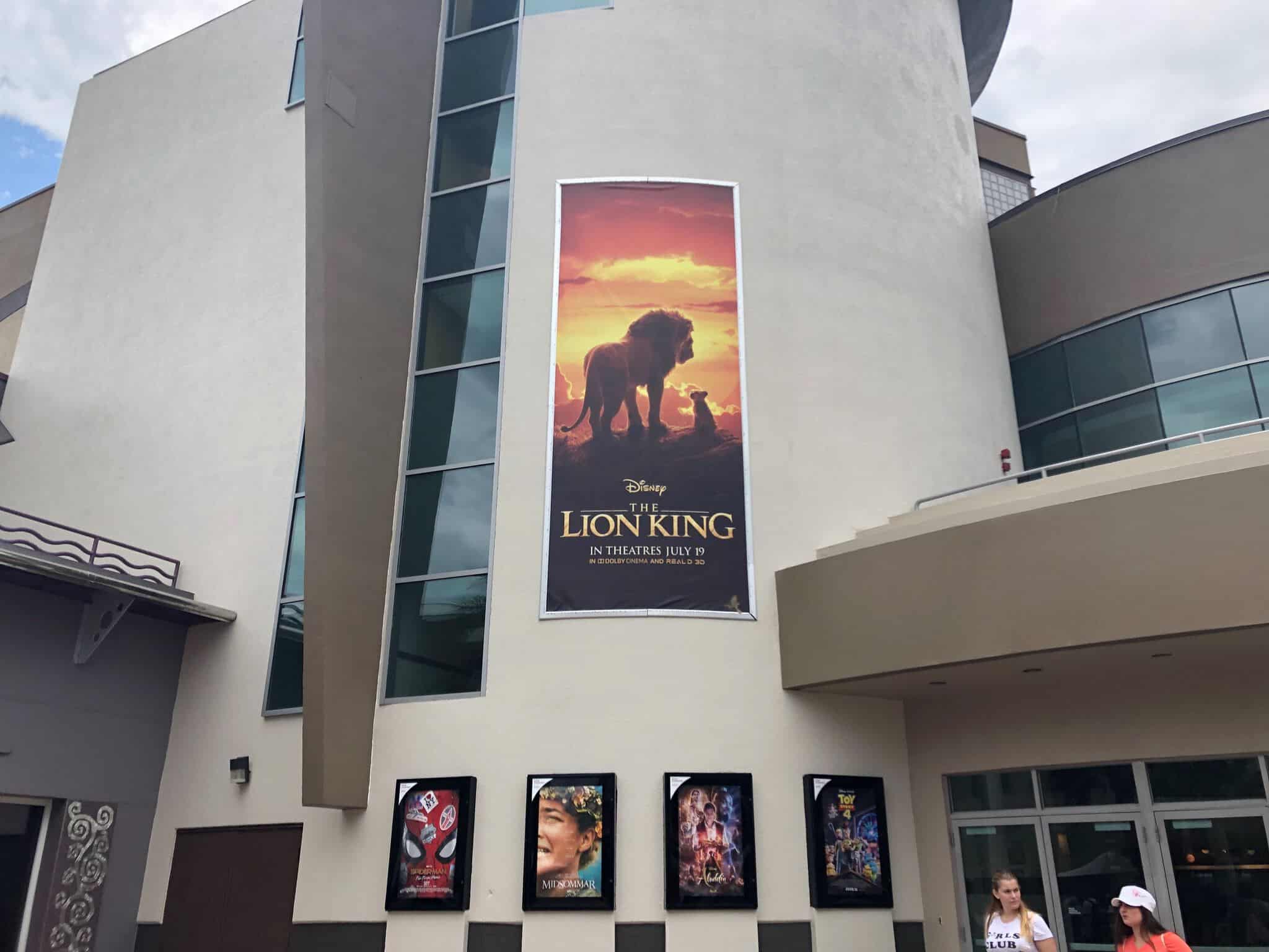 Simba Banner on the AMC Theater wall