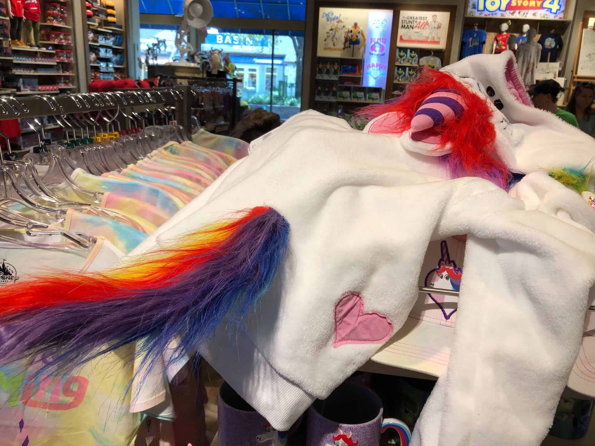 Rainbow Unicorn Tail on Hoodie
