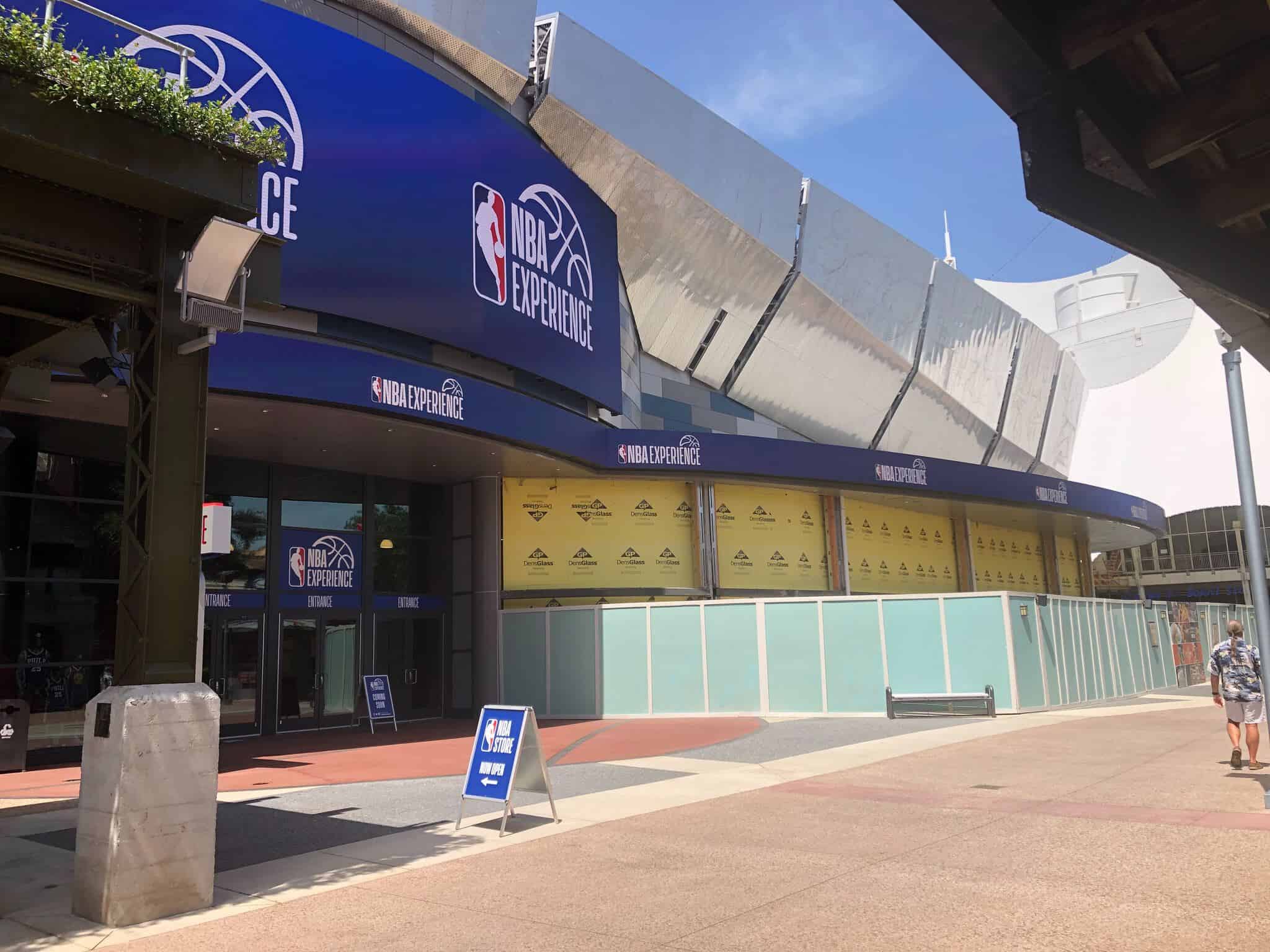 NBA Experience Construction walls