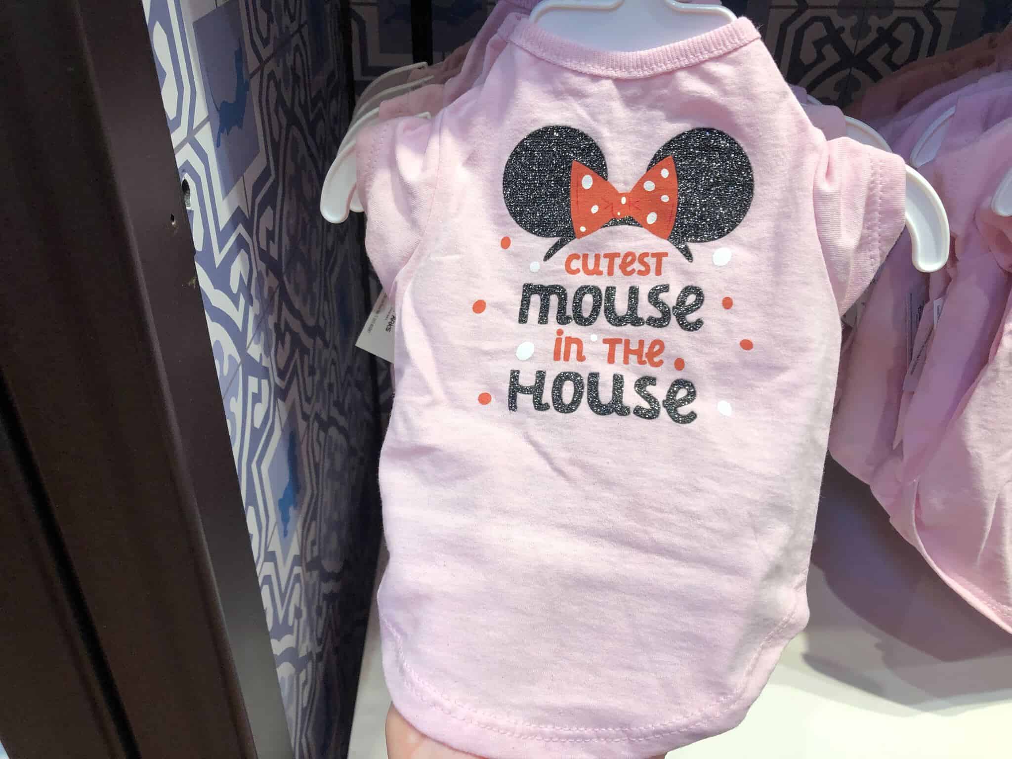 Cutest Mouse in the House pink pet shirt with Minnie ears
