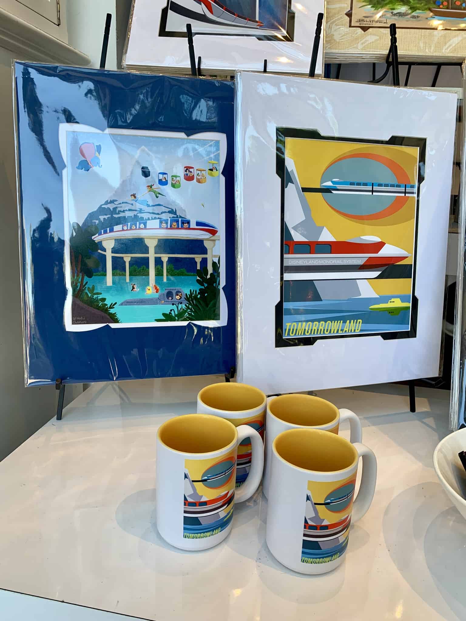 Downtown Disney District July 1 2019 Mickey and Friends Abstract Topiaries, Retro Disney Parks Collage Loungefly, and More