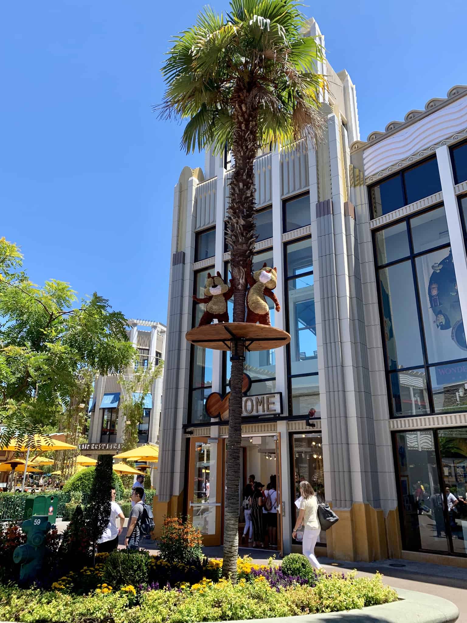 Downtown Disney District July 1 2019 Mickey and Friends Abstract Topiaries, Retro Disney Parks Collage Loungefly, and More