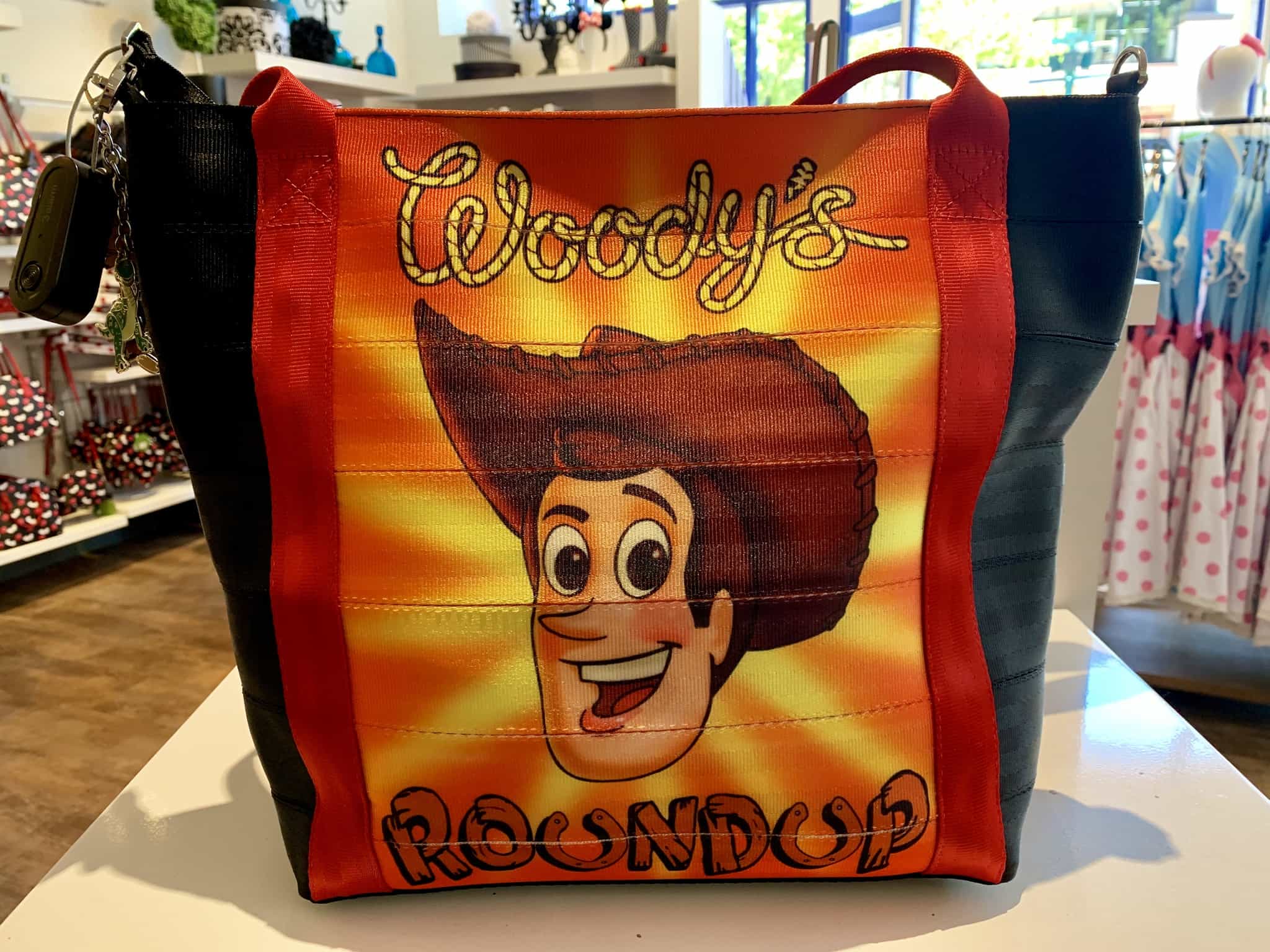 Downtown Disney District July 1 2019 Mickey and Friends Abstract Topiaries, Retro Disney Parks Collage Loungefly, and More