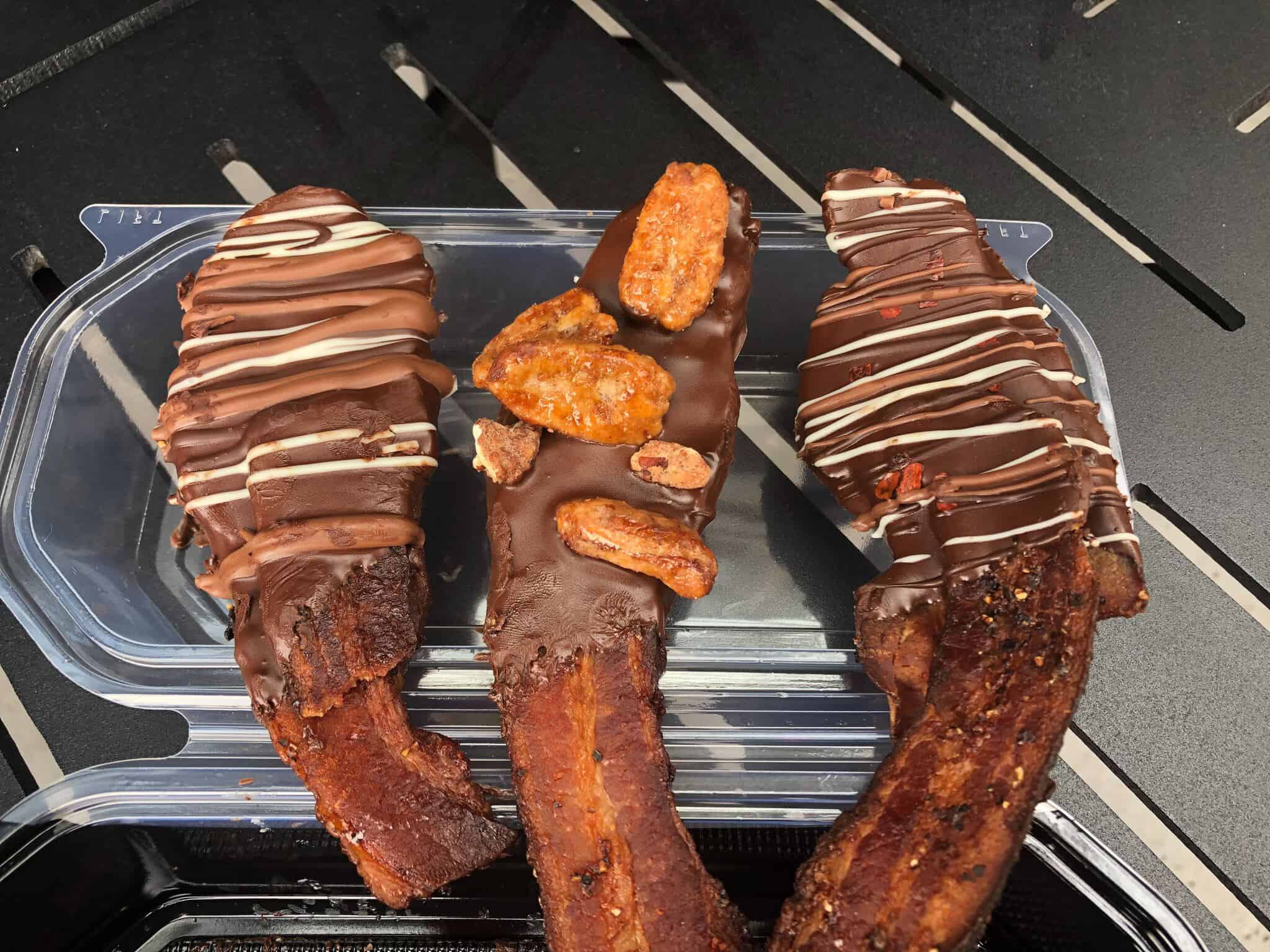 Kona Island Dark Chocolate Covered Bacon Trio